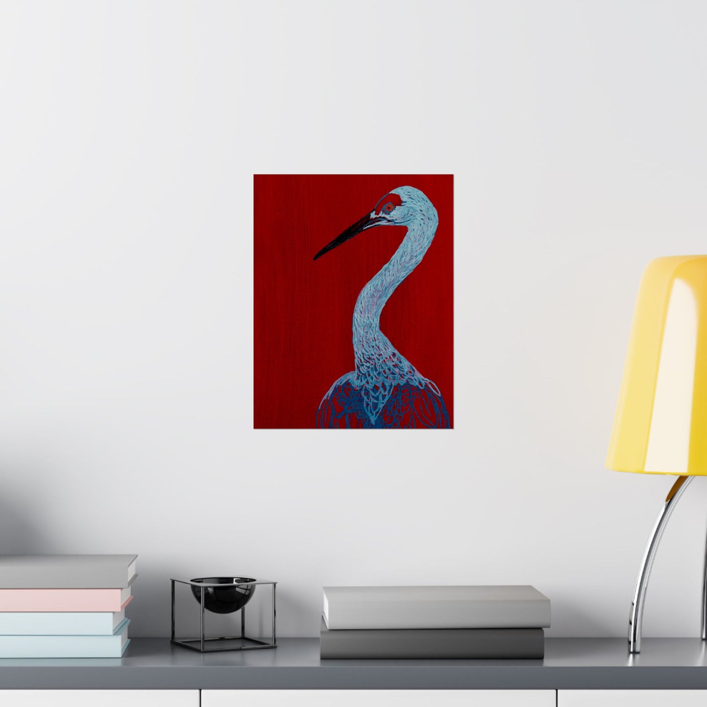 Balanced Crane Fine Art Matte Vertical Posters