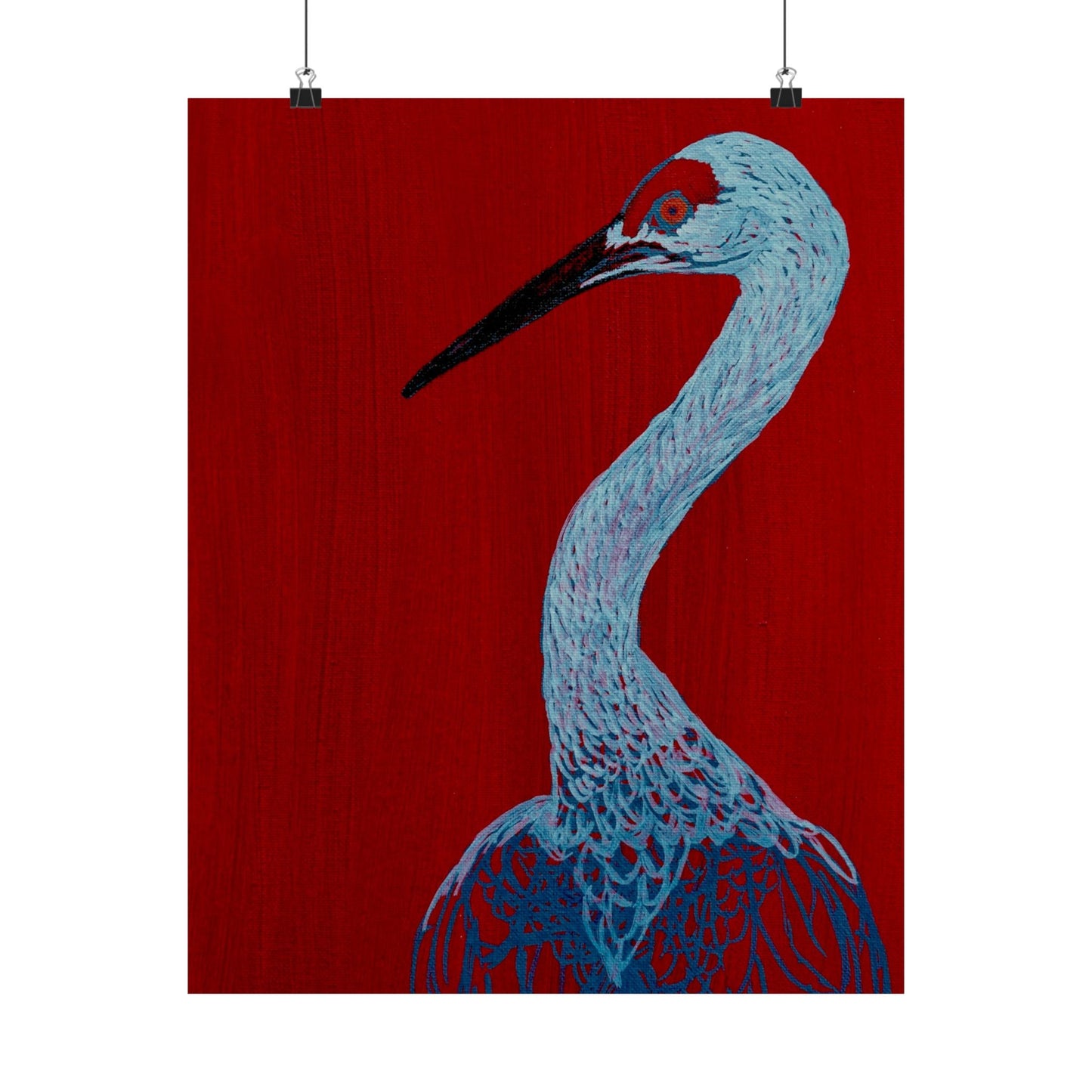 Balanced Crane Fine Art Matte Vertical Posters