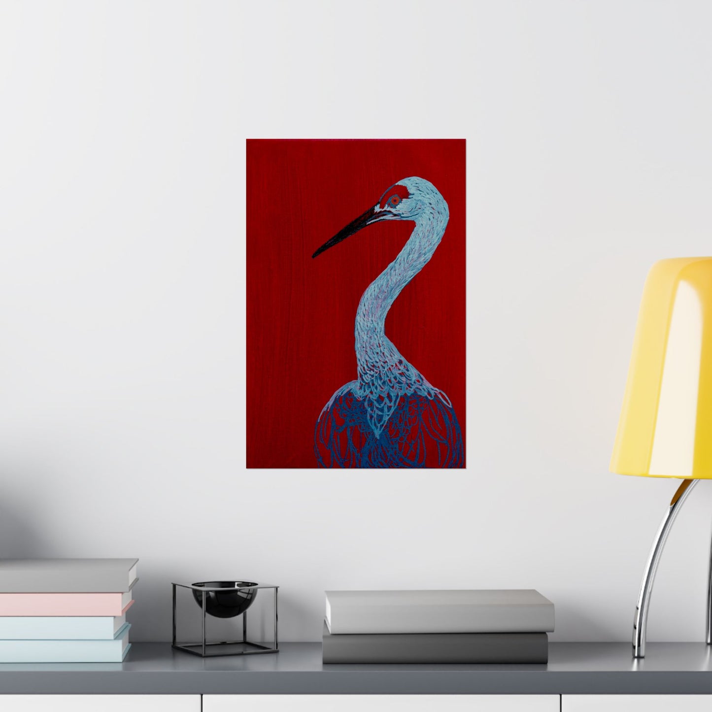 Balanced Crane Fine Art Matte Vertical Posters