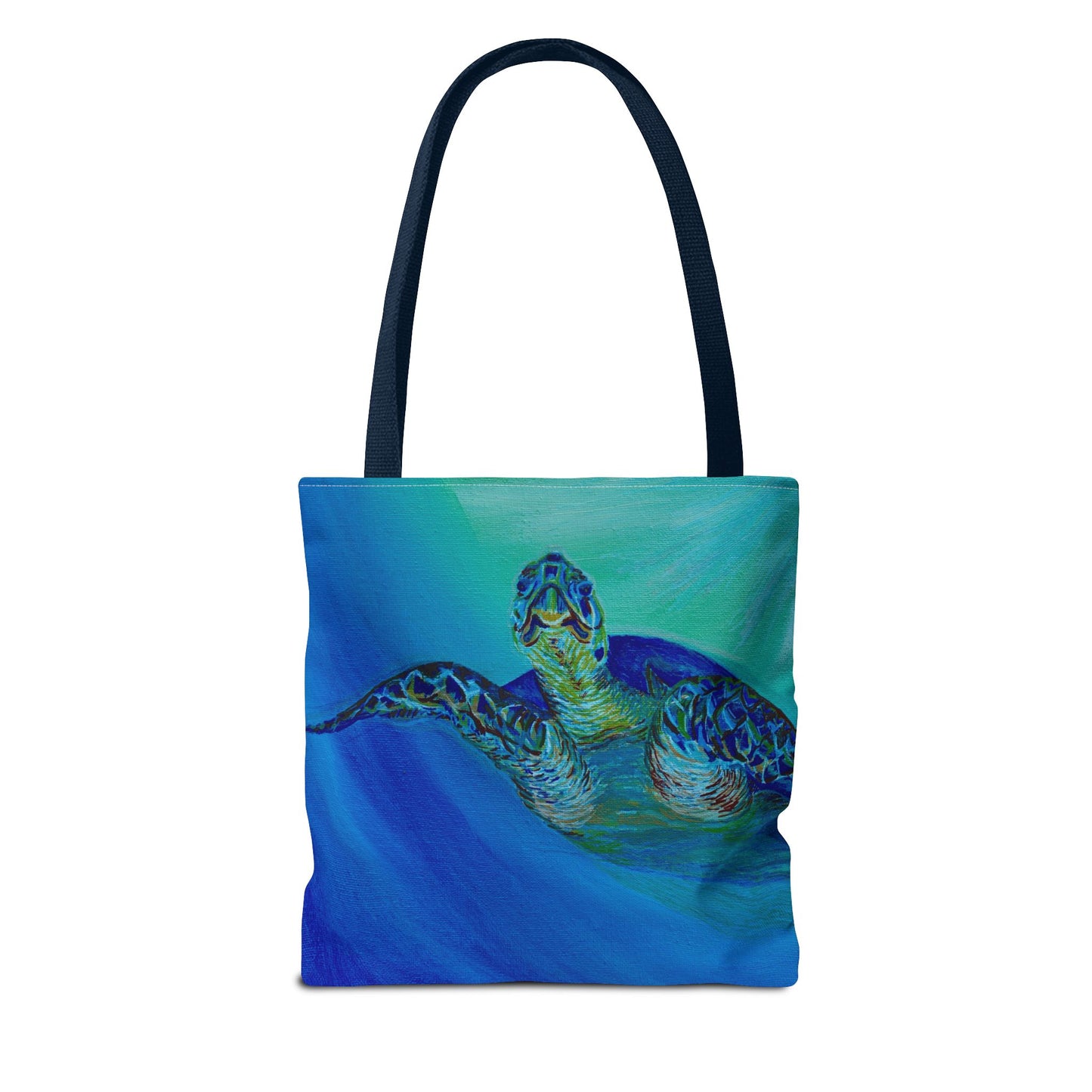 Painted Sea Turtles Fine Art Tote Bag (AOP)