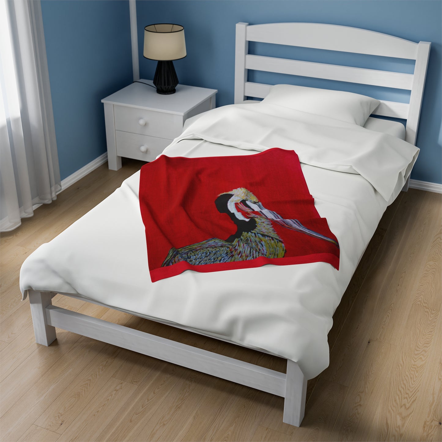 Balanced Pelican Fine Art Velveteen Plush Blanket