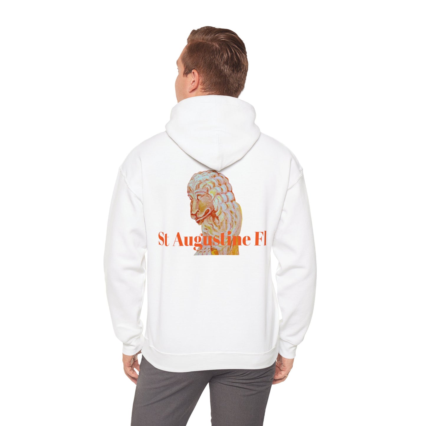 St Augustine Bridge of Lions Unisex Heavy Blend™ Hooded Sweatshirt