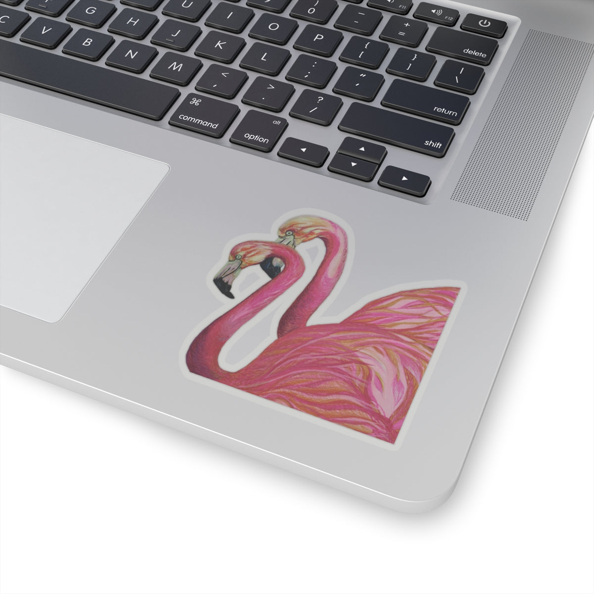 Love Flamingos Kiss-Cut Stickers