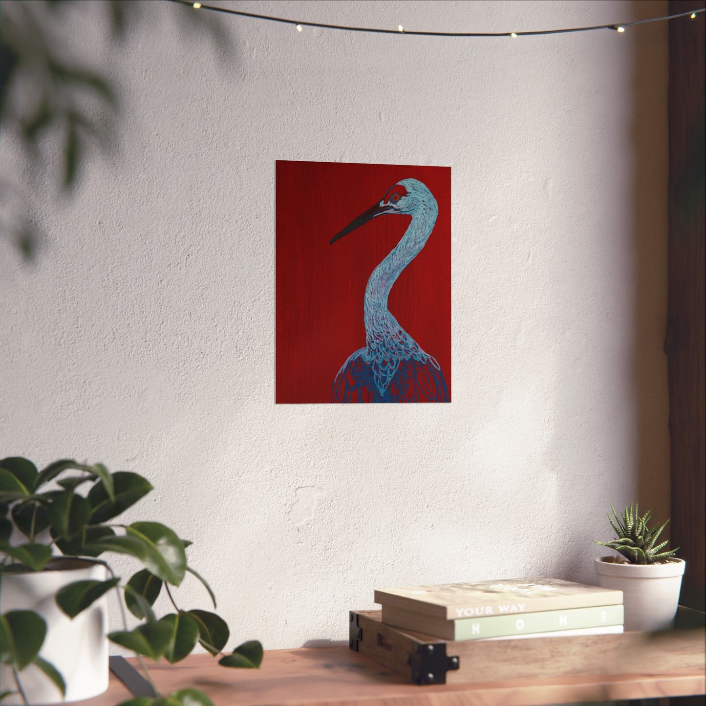 Balanced Crane Fine Art Matte Vertical Posters