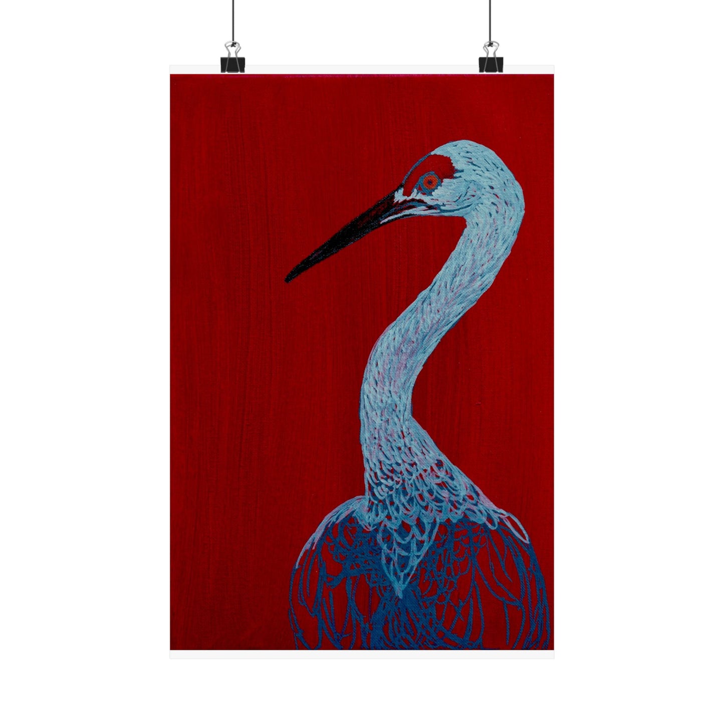 Balanced Crane Fine Art Matte Vertical Posters