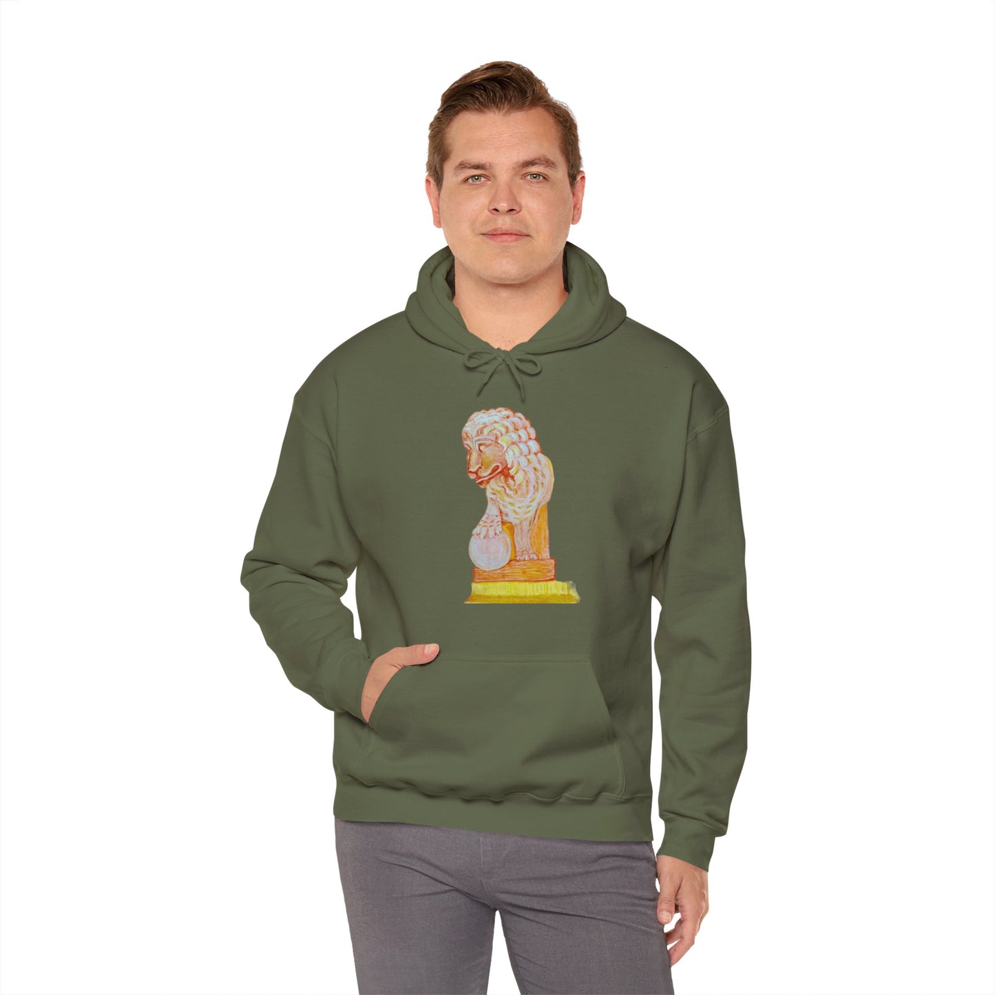 St Augustine Bridge of Lions Unisex Heavy Blend™ Hooded Sweatshirt