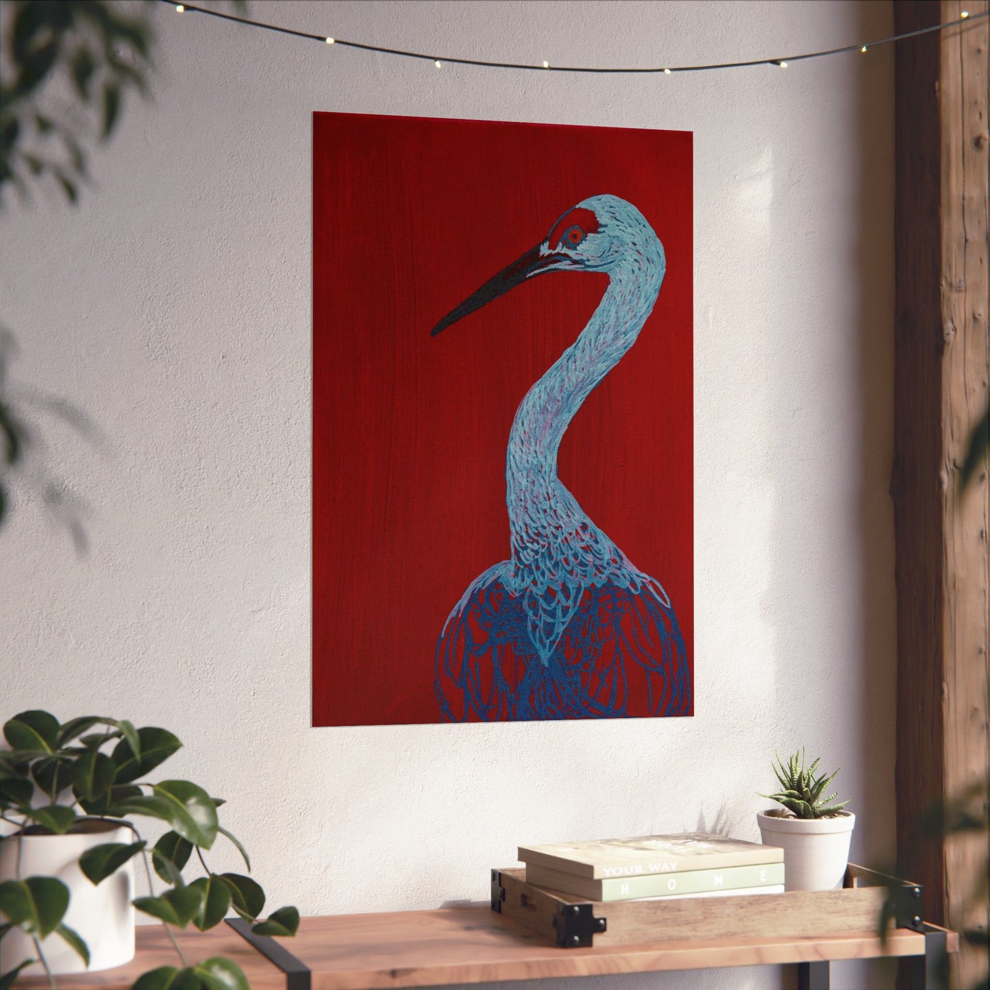 Balanced Crane Fine Art Matte Vertical Posters