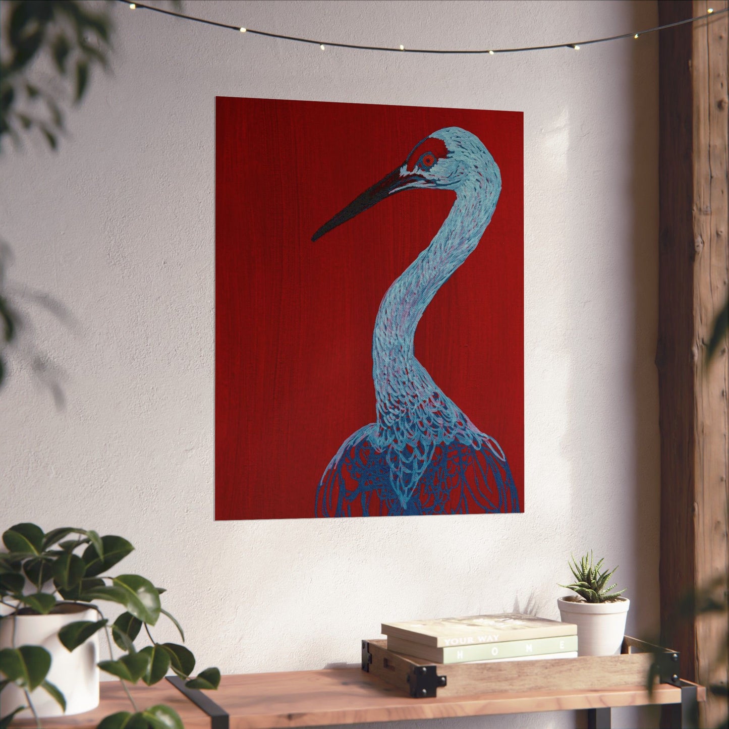 Balanced Crane Fine Art Matte Vertical Posters