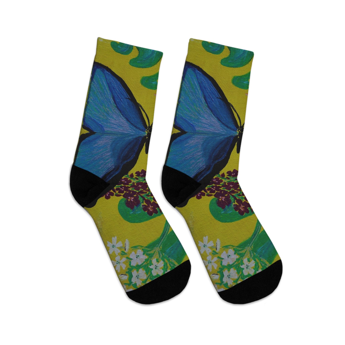 Save Our Beautiful World - One Step At A Time Recycled Poly Socks