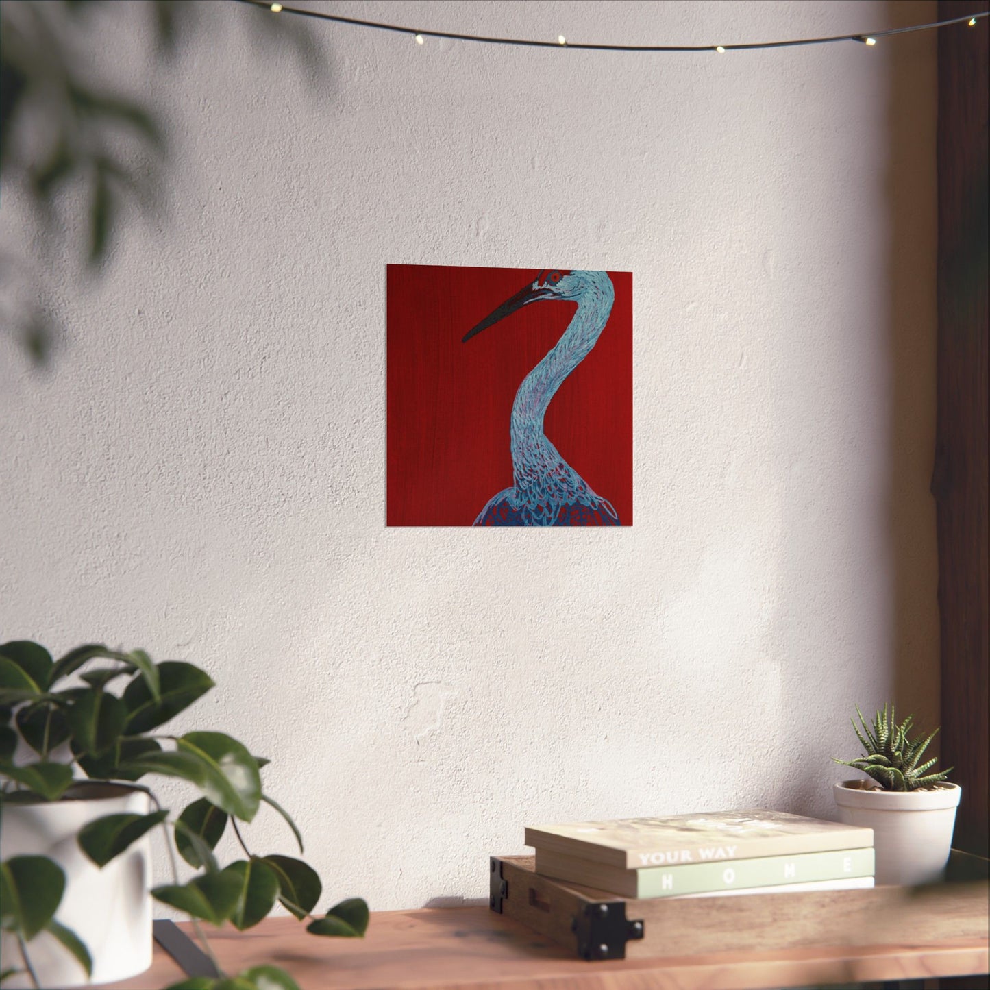 Balanced Crane Fine Art Matte Vertical Posters