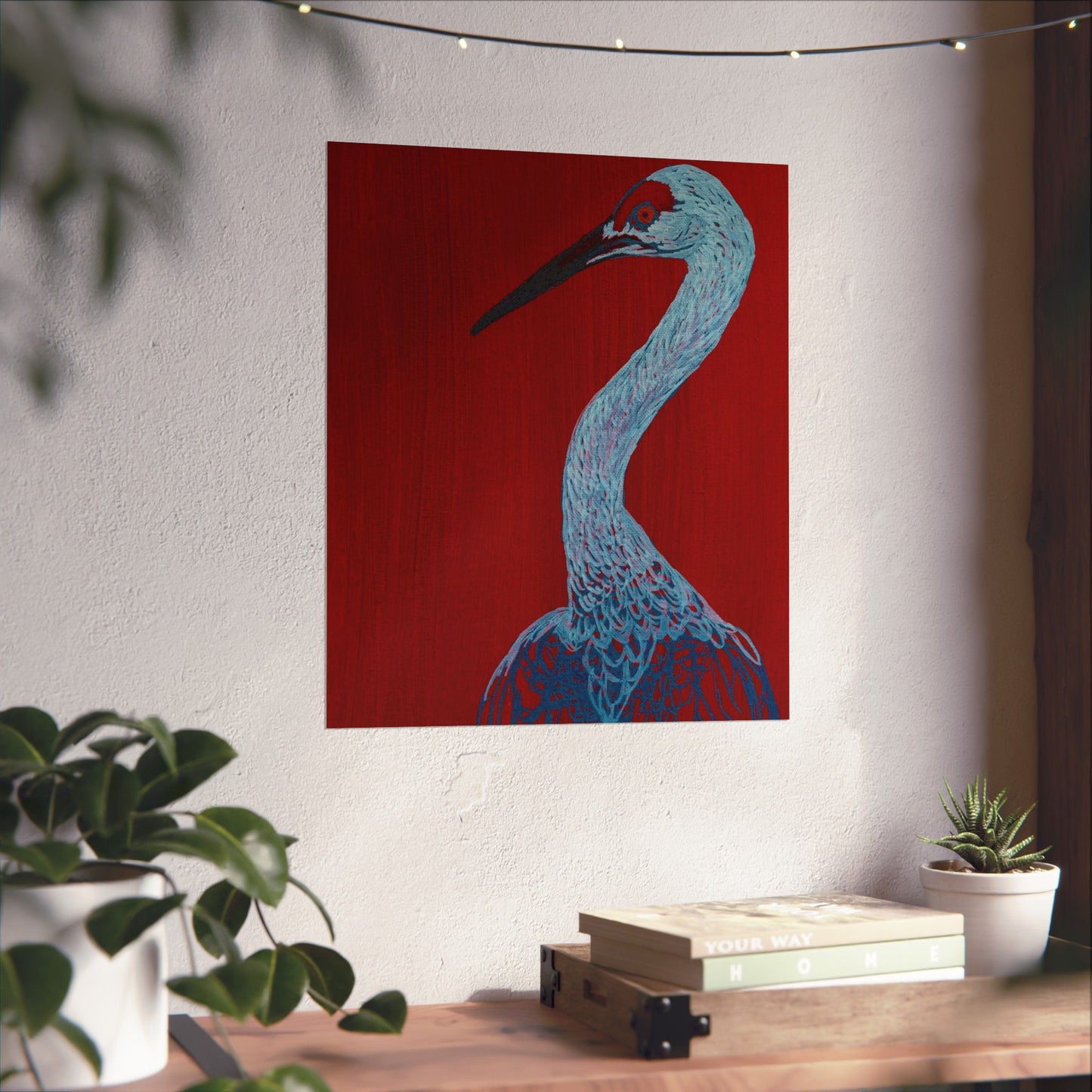 Balanced Crane Fine Art Matte Vertical Posters