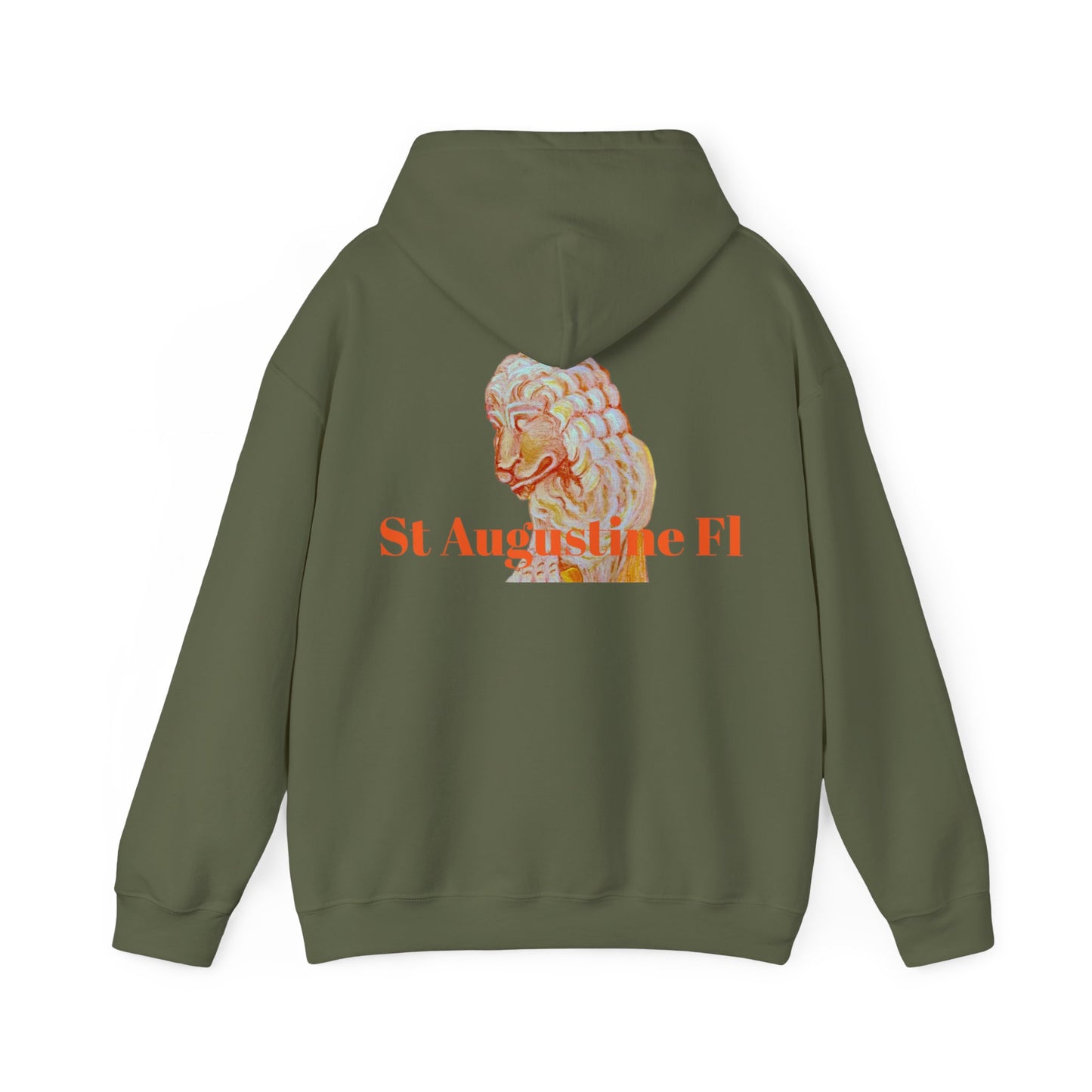 St Augustine Bridge of Lions Unisex Heavy Blend™ Hooded Sweatshirt