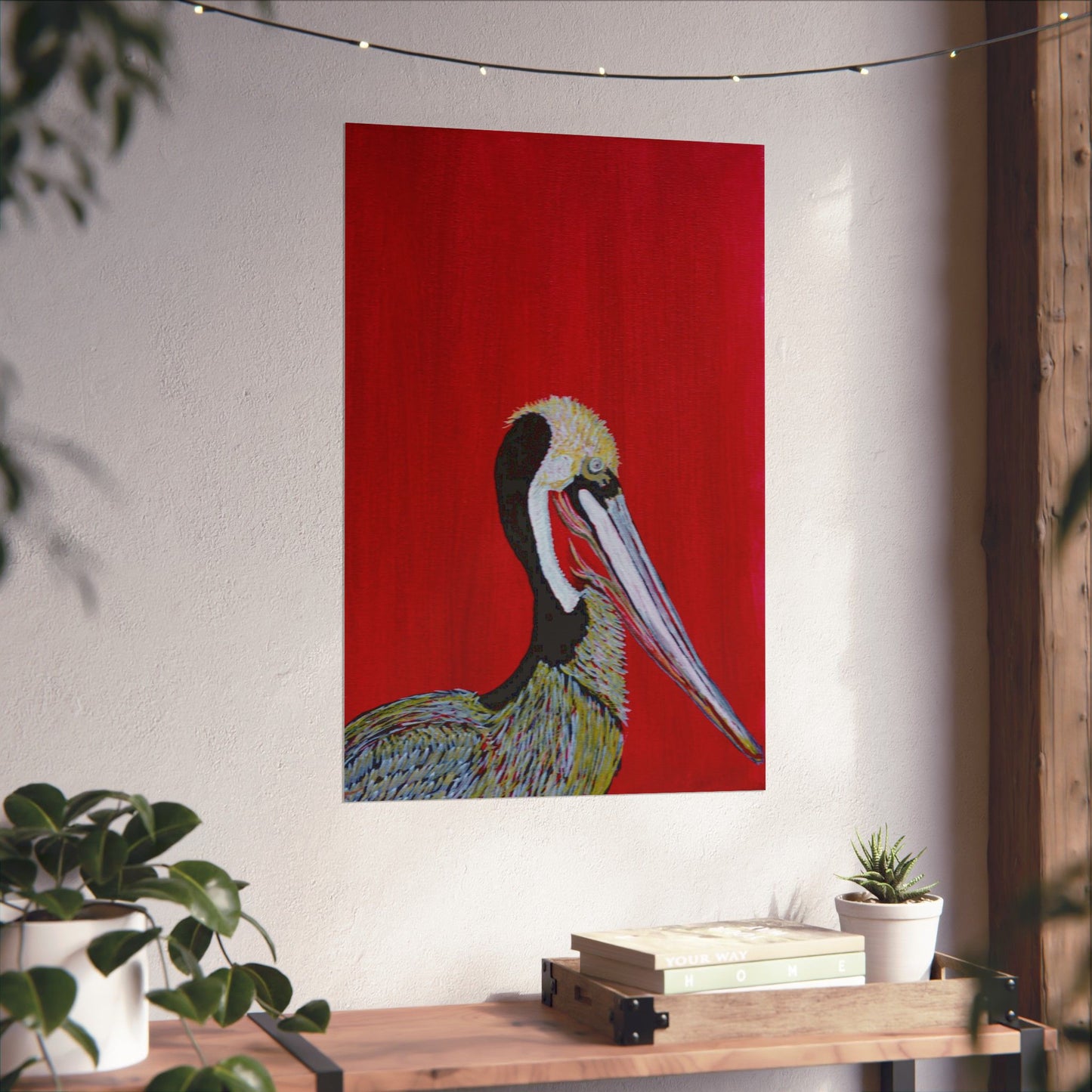 Balanced Pelican Fine Art Matte Vertical Posters