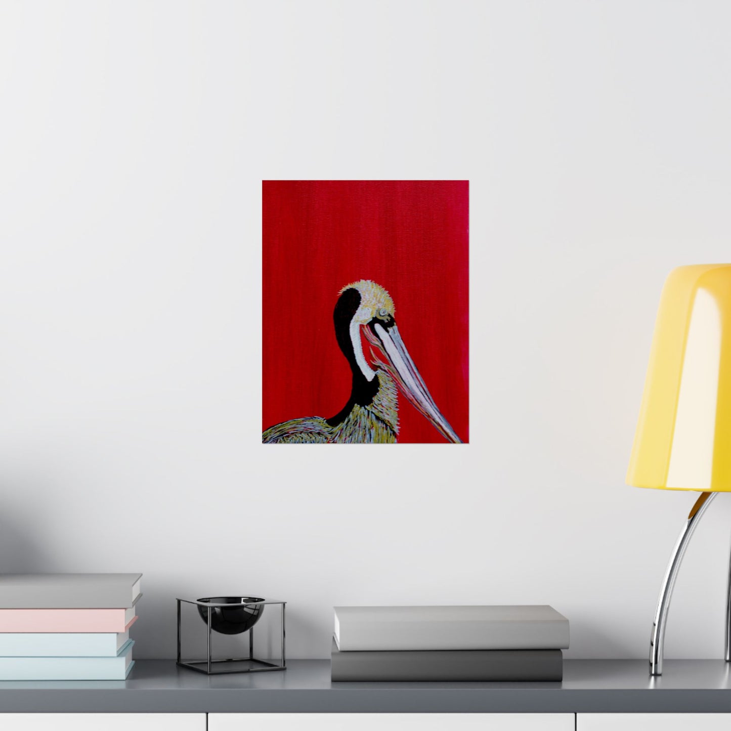 Balanced Pelican Fine Art Matte Vertical Posters