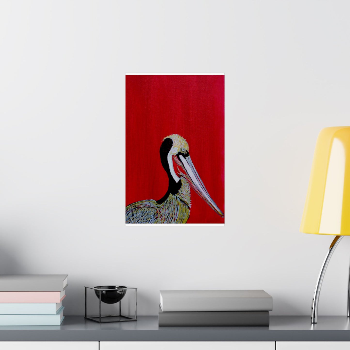 Balanced Pelican Fine Art Matte Vertical Posters