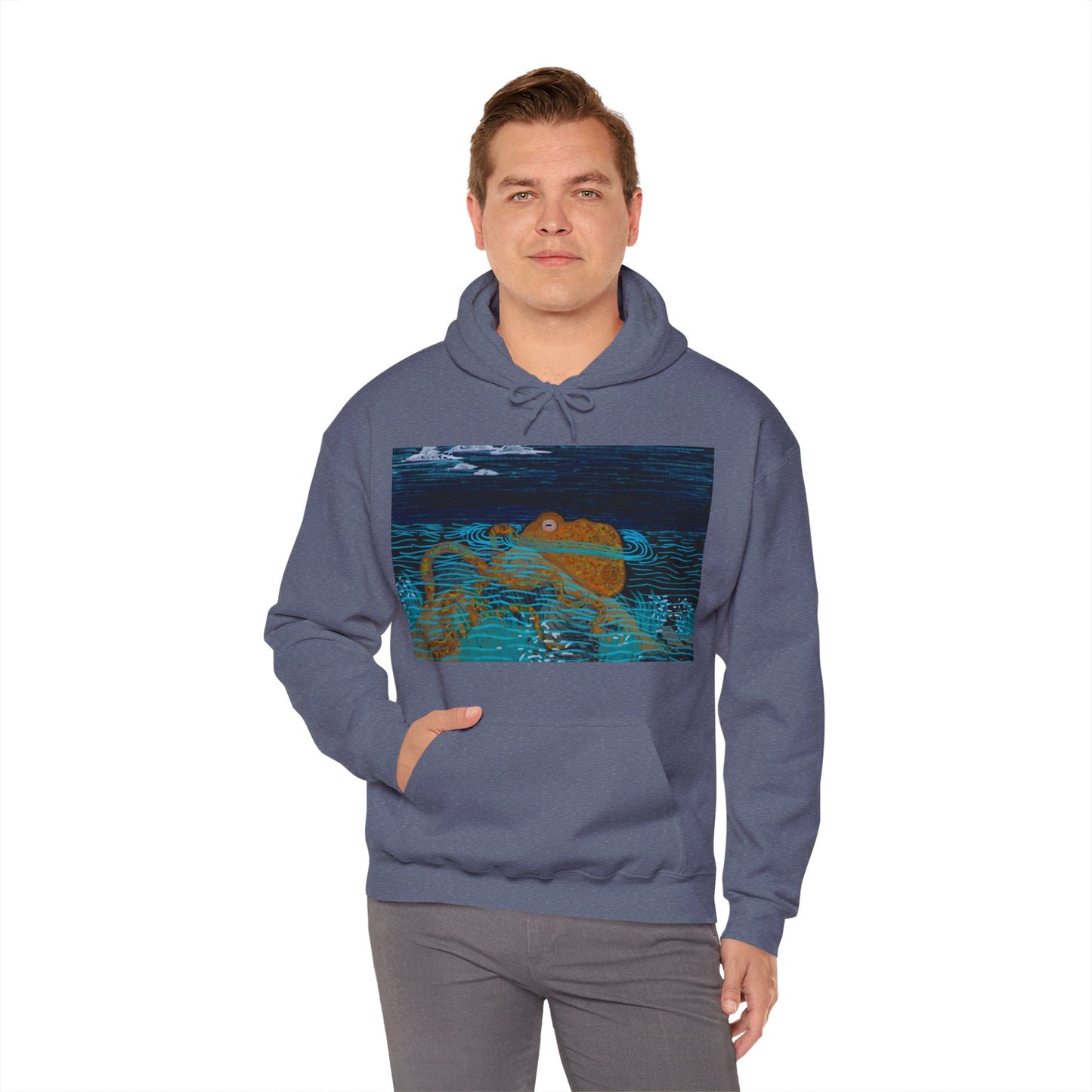 Electric Octopus Unisex Heavy Blend™ Hooded Sweatshirt