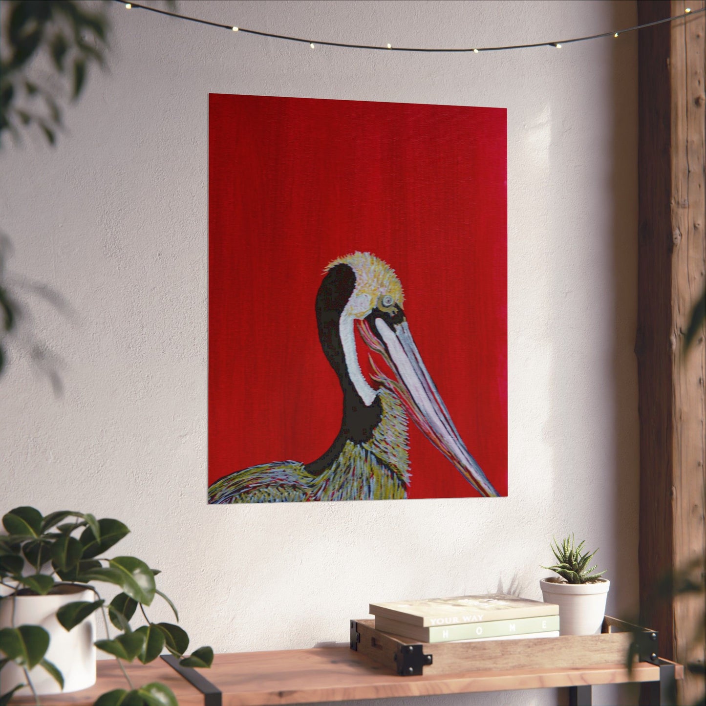 Balanced Pelican Fine Art Matte Vertical Posters