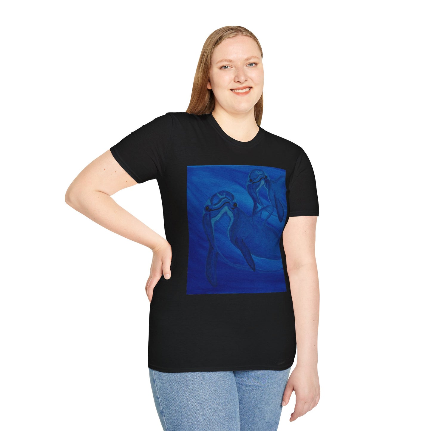 Dolphin You're Not Alone Unisex Softstyle T-Shirt