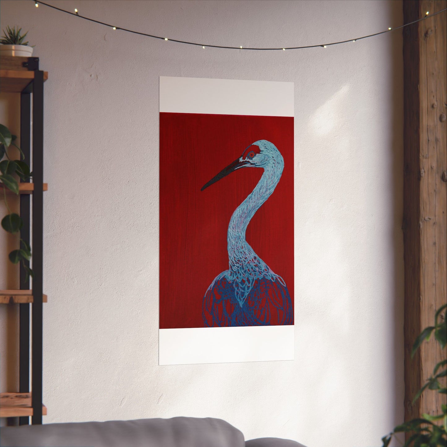 Balanced Crane Fine Art Matte Vertical Posters