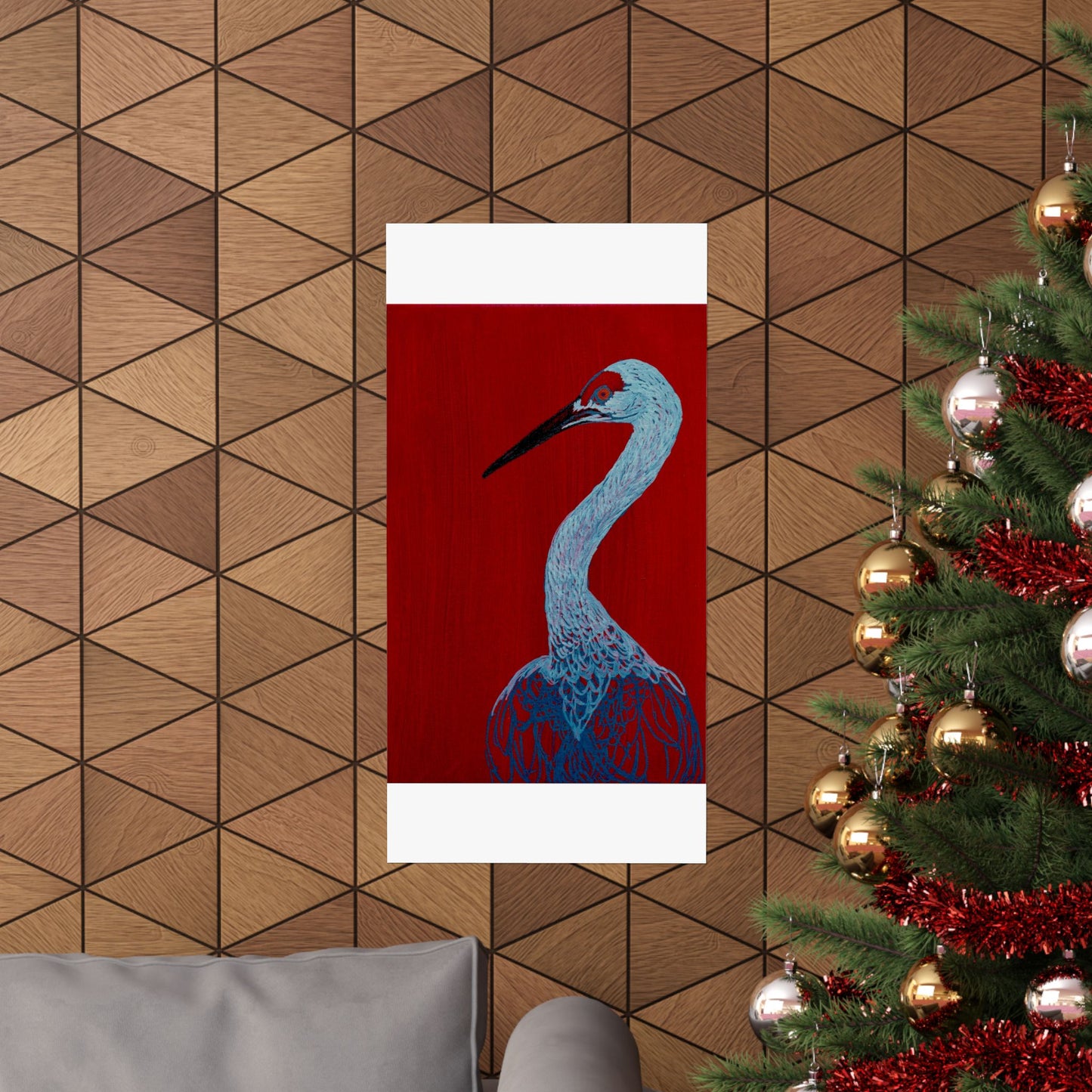 Balanced Crane Fine Art Matte Vertical Posters