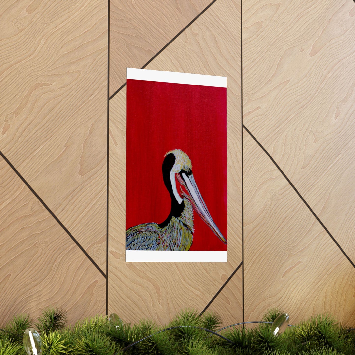 Balanced Pelican Fine Art Matte Vertical Posters