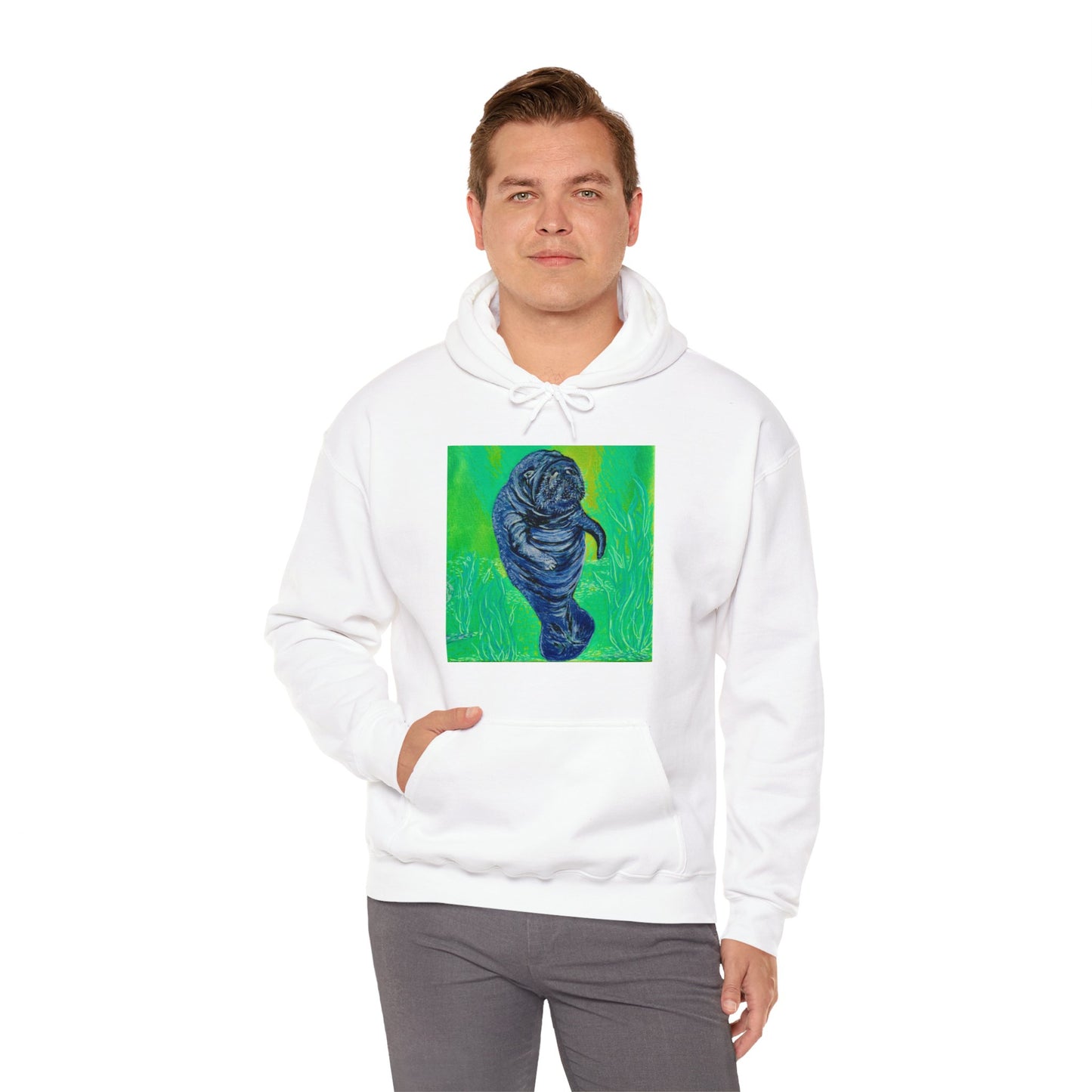 A Bright Future for the Manatee Unisex Heavy Blend™ Hooded Sweatshirt