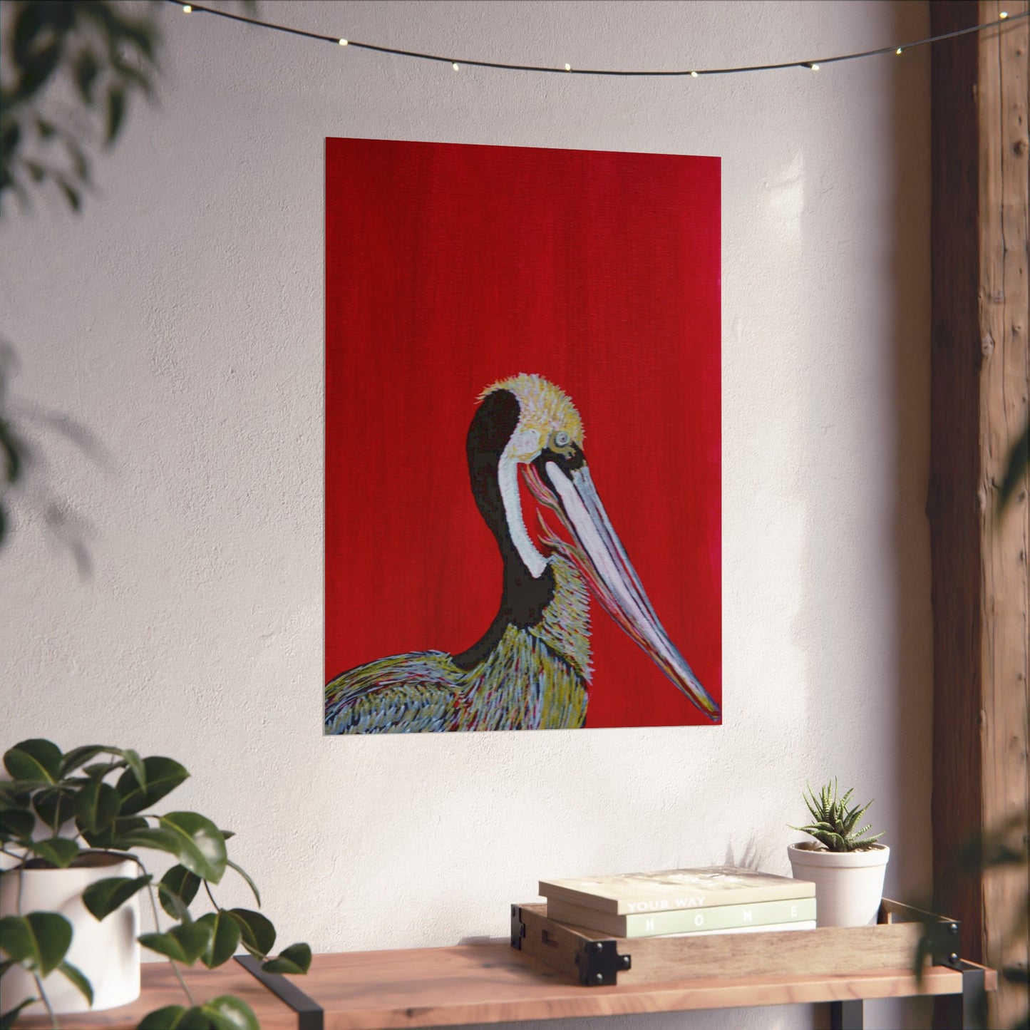 Balanced Pelican Fine Art Matte Vertical Posters