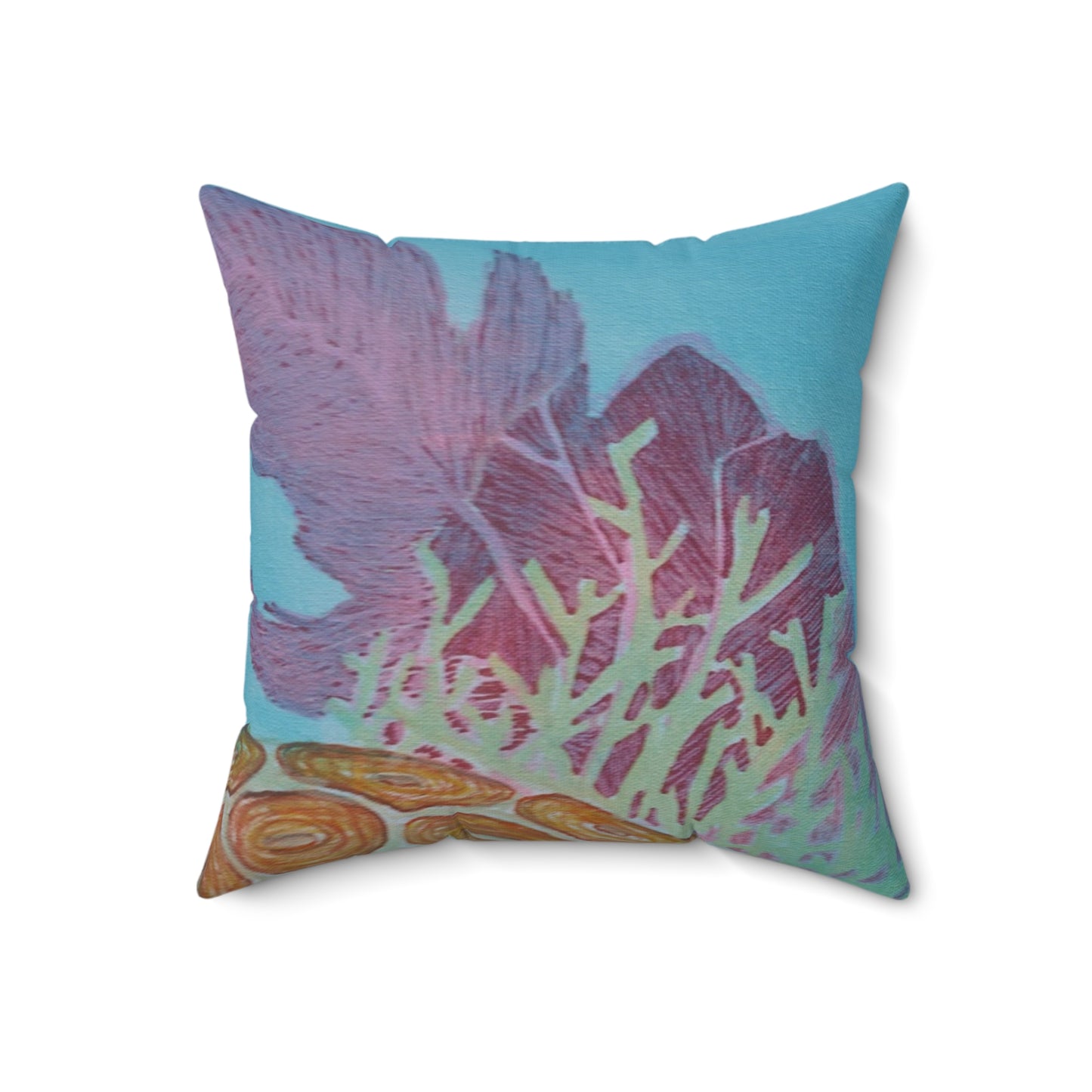 Underwater Views Fine Art Spun Polyester Square Pillow