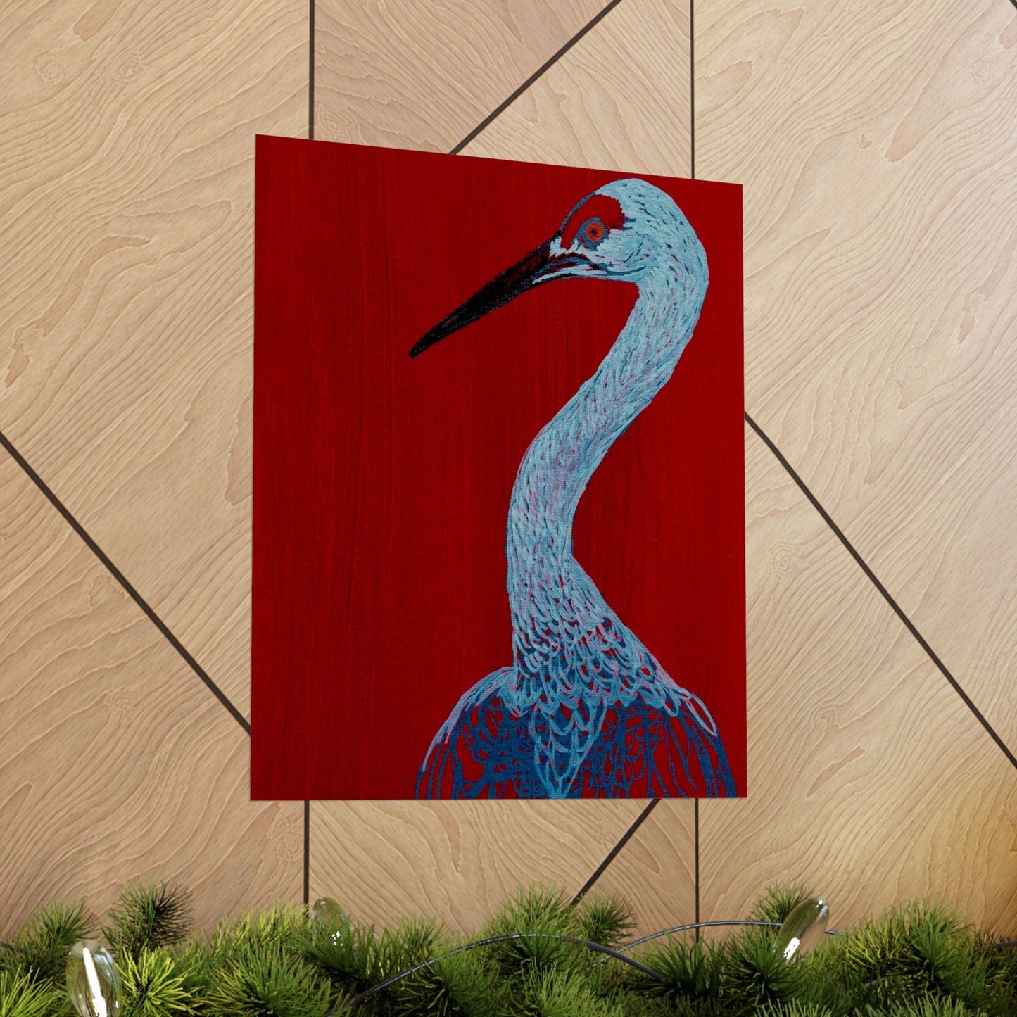 Balanced Crane Fine Art Matte Vertical Posters