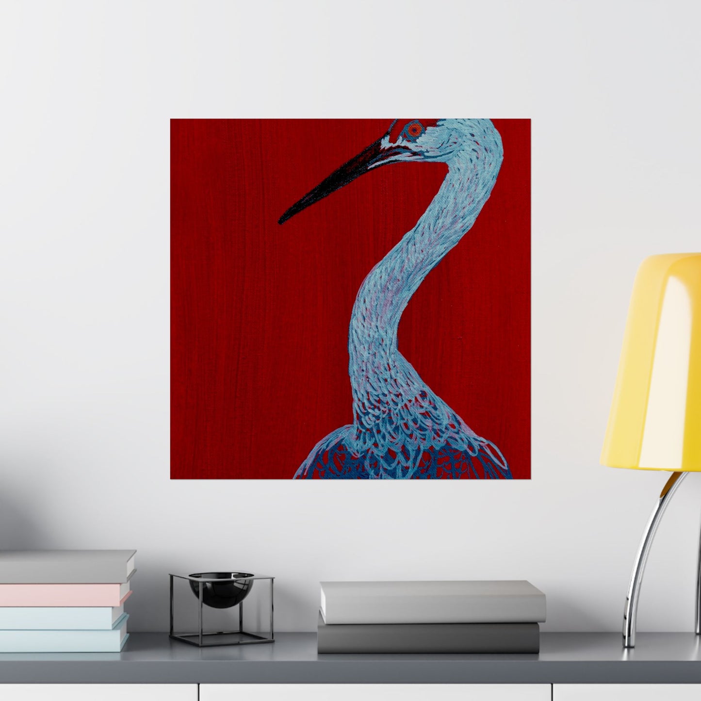 Balanced Crane Fine Art Matte Vertical Posters