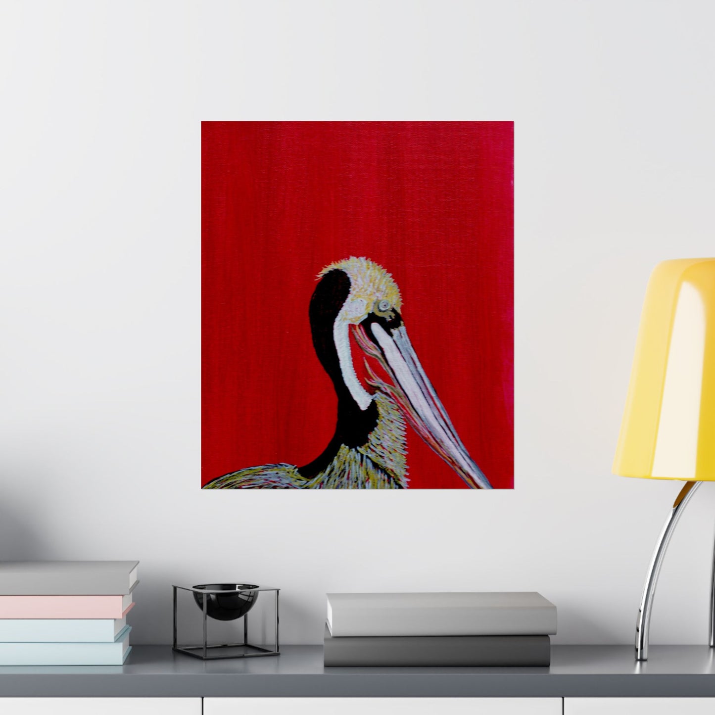 Balanced Pelican Fine Art Matte Vertical Posters