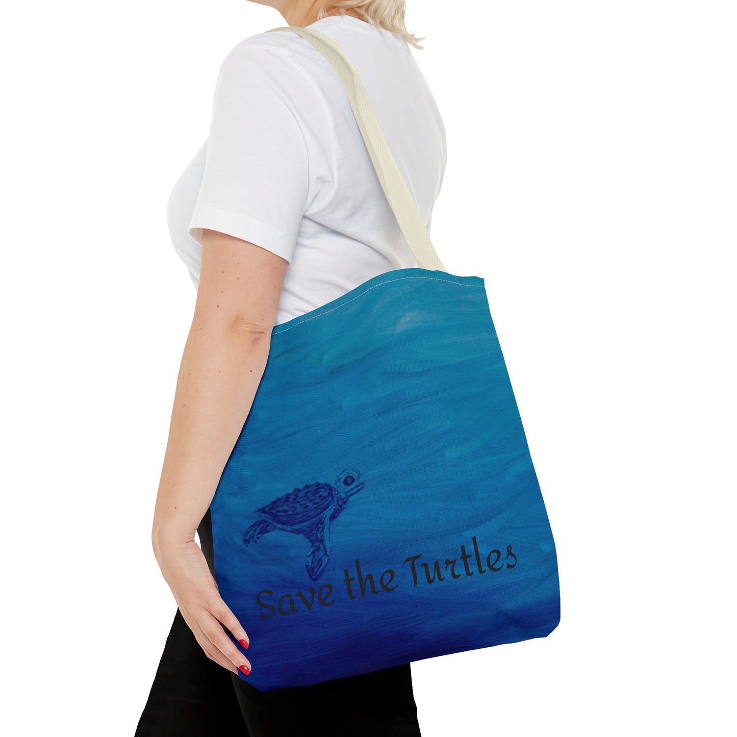 Save the Turtles Tote Bag (AOP)