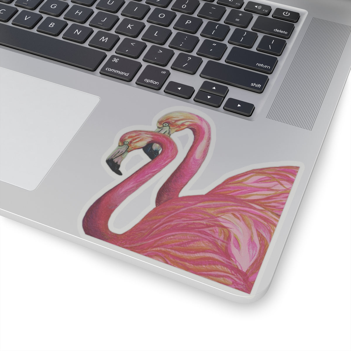 Love Flamingos Kiss-Cut Stickers