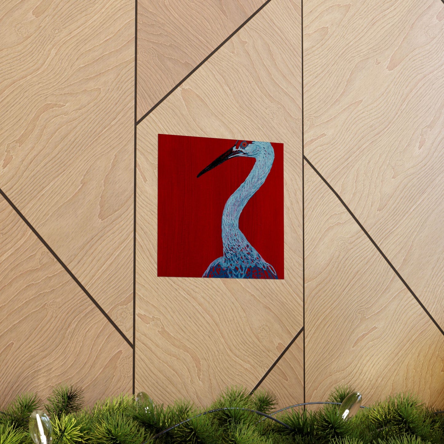 Balanced Crane Fine Art Matte Vertical Posters