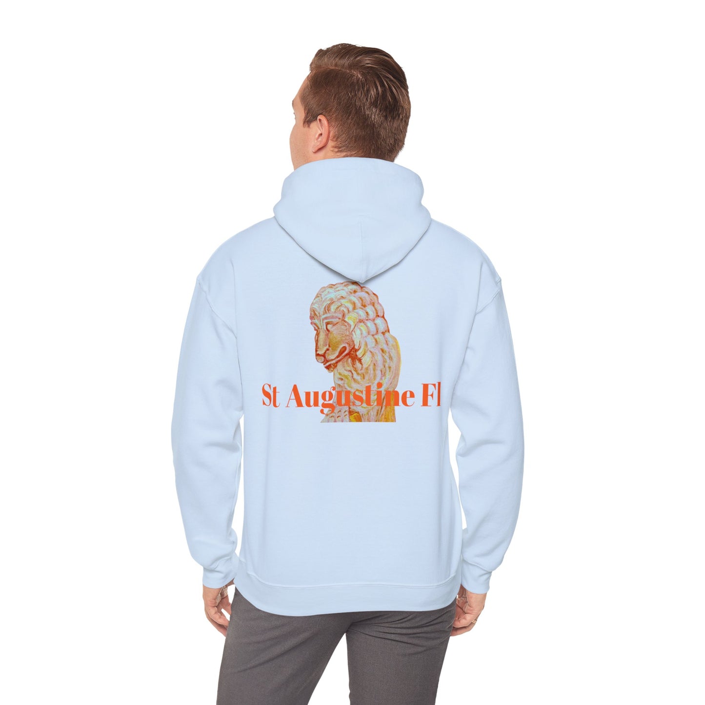 St Augustine Bridge of Lions Unisex Heavy Blend™ Hooded Sweatshirt