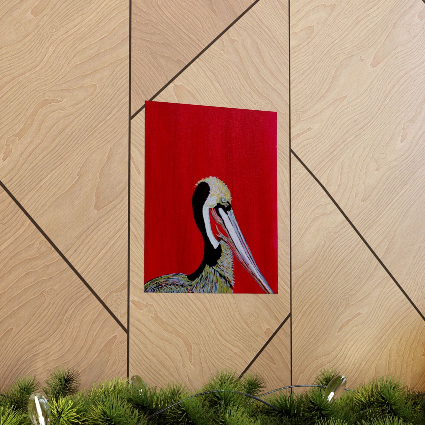 Balanced Pelican Fine Art Matte Vertical Posters