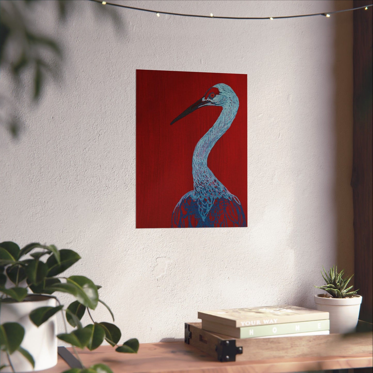 Balanced Crane Fine Art Matte Vertical Posters