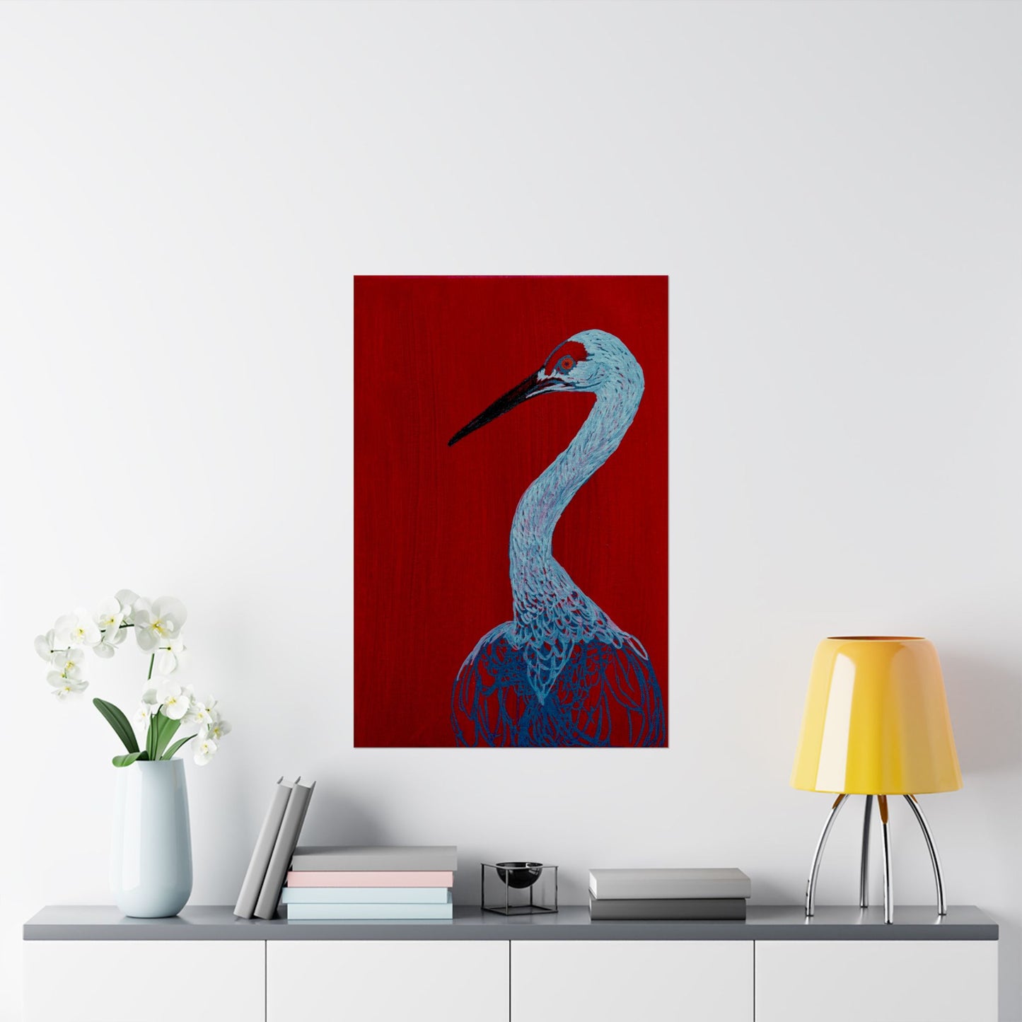 Balanced Crane Fine Art Matte Vertical Posters