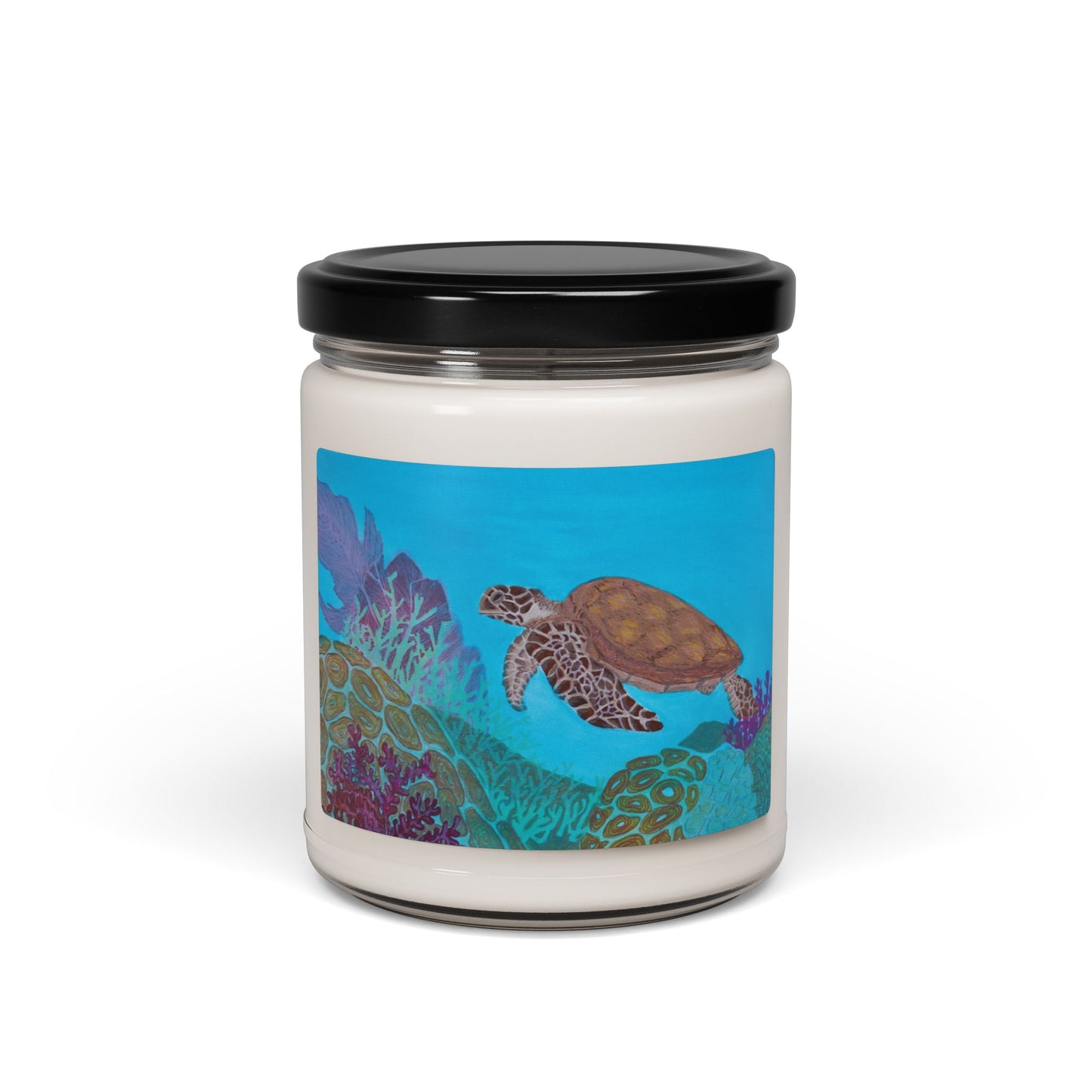 Fine Art Sea Scape Scented Soy Candle, 9oz