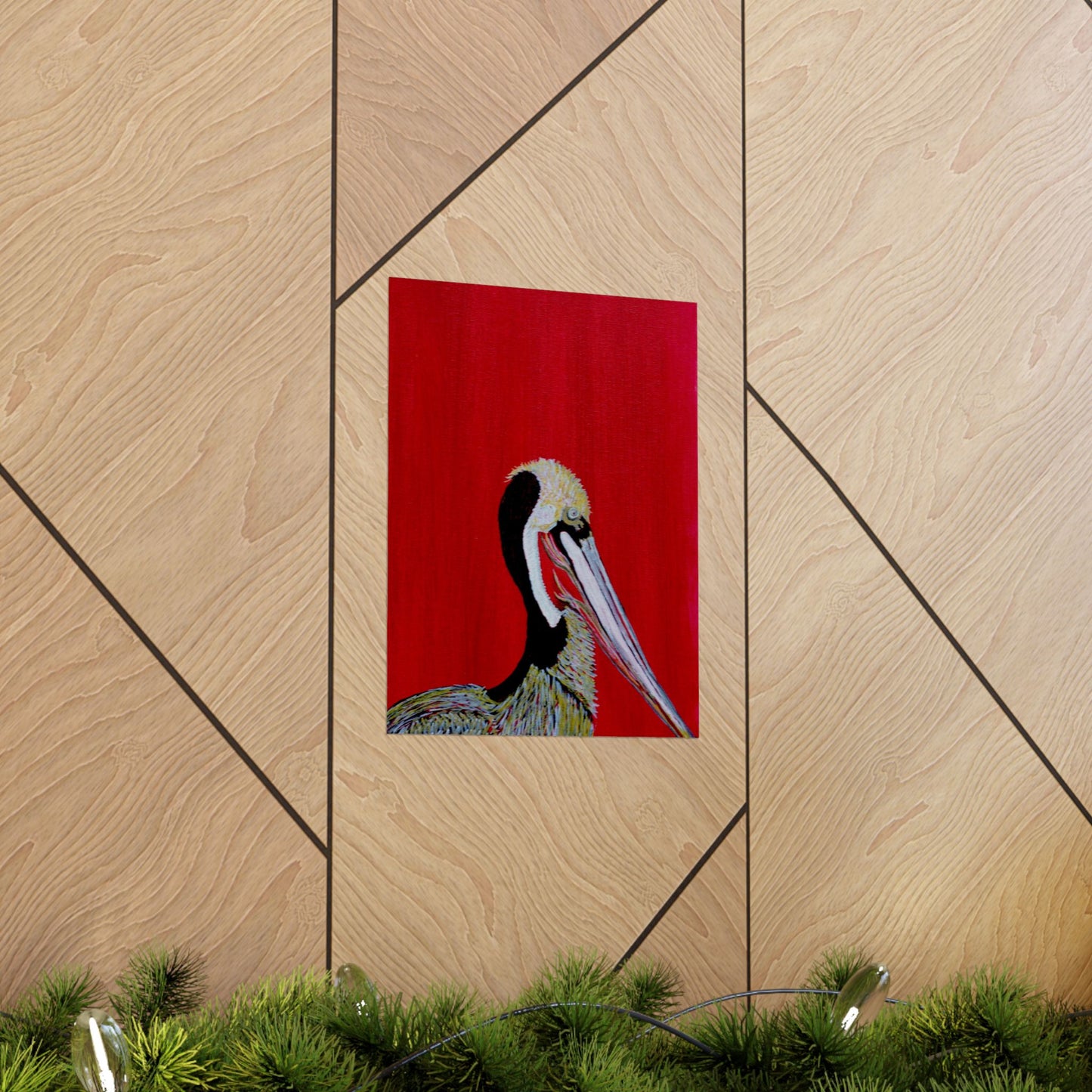 Balanced Pelican Fine Art Matte Vertical Posters