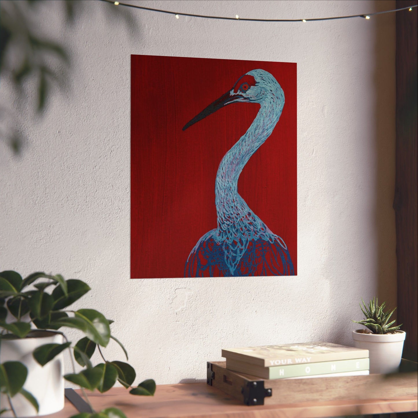 Balanced Crane Fine Art Matte Vertical Posters