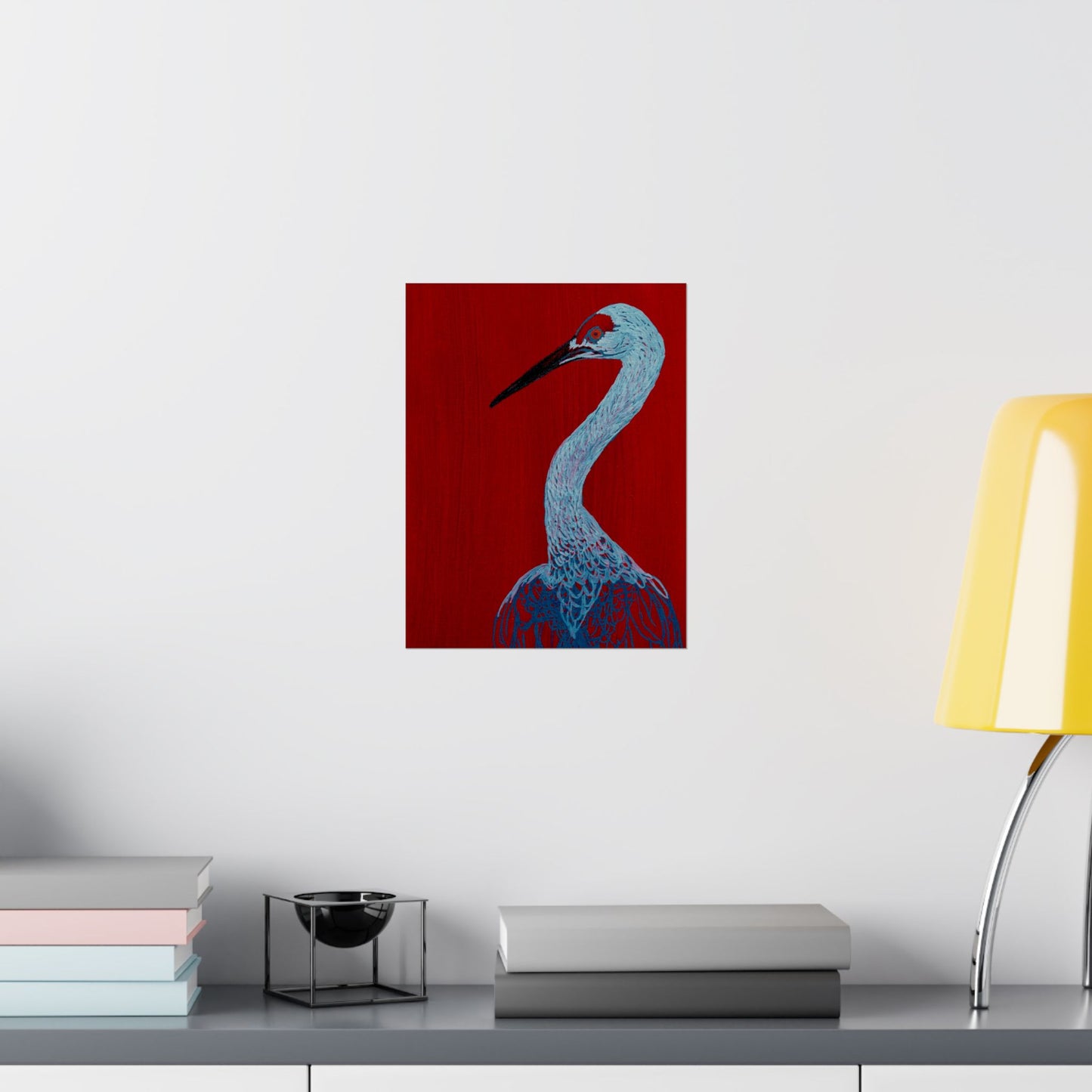 Balanced Crane Fine Art Matte Vertical Posters