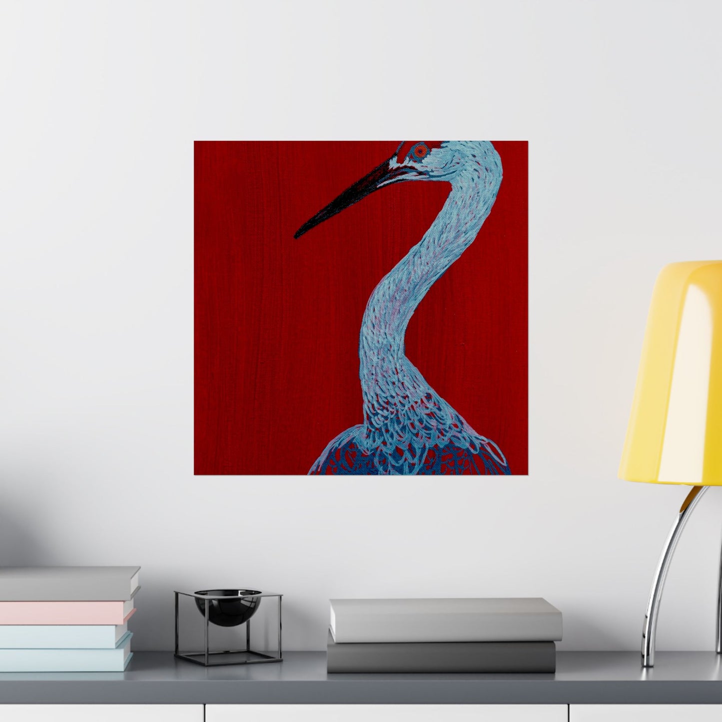 Balanced Crane Fine Art Matte Vertical Posters