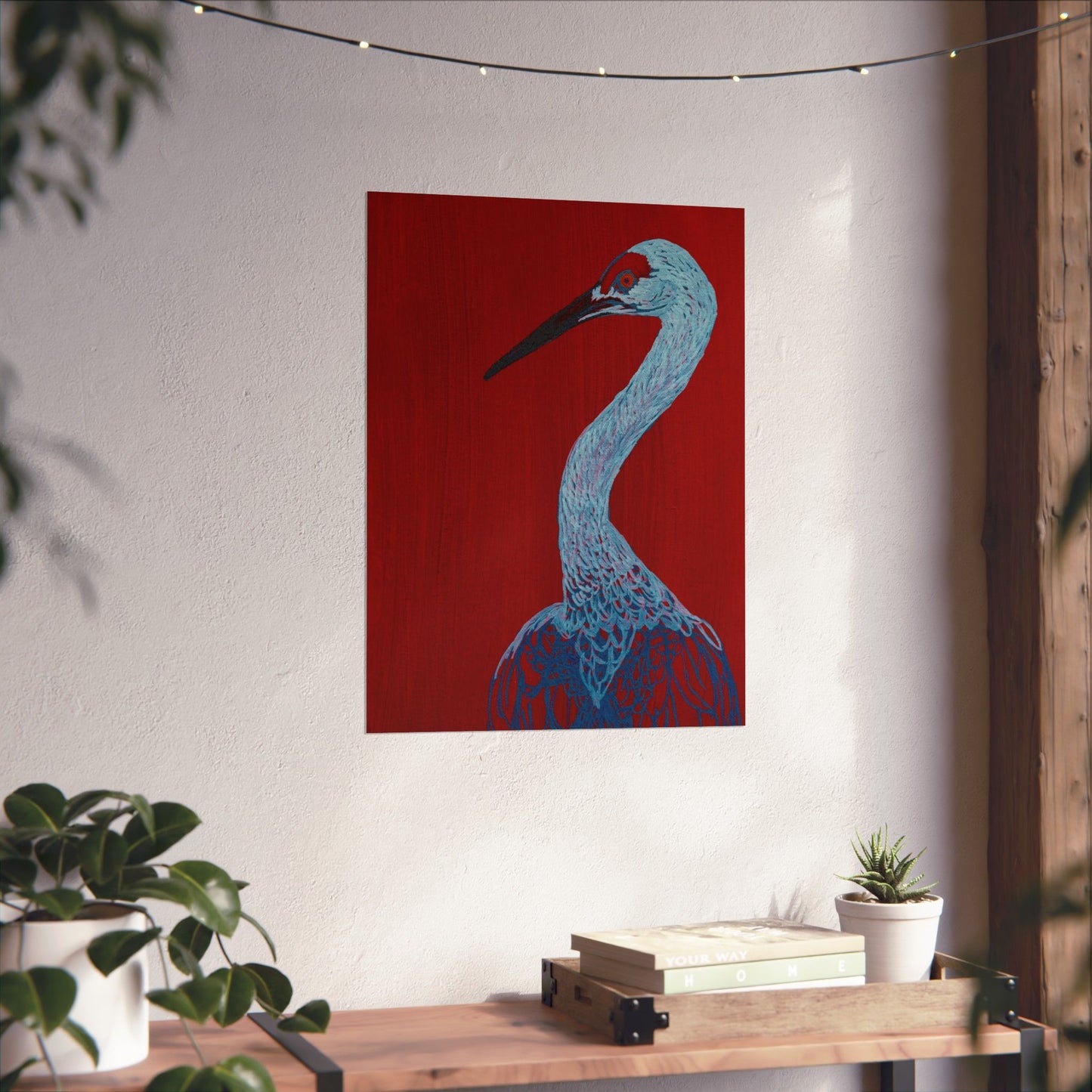 Balanced Crane Fine Art Matte Vertical Posters