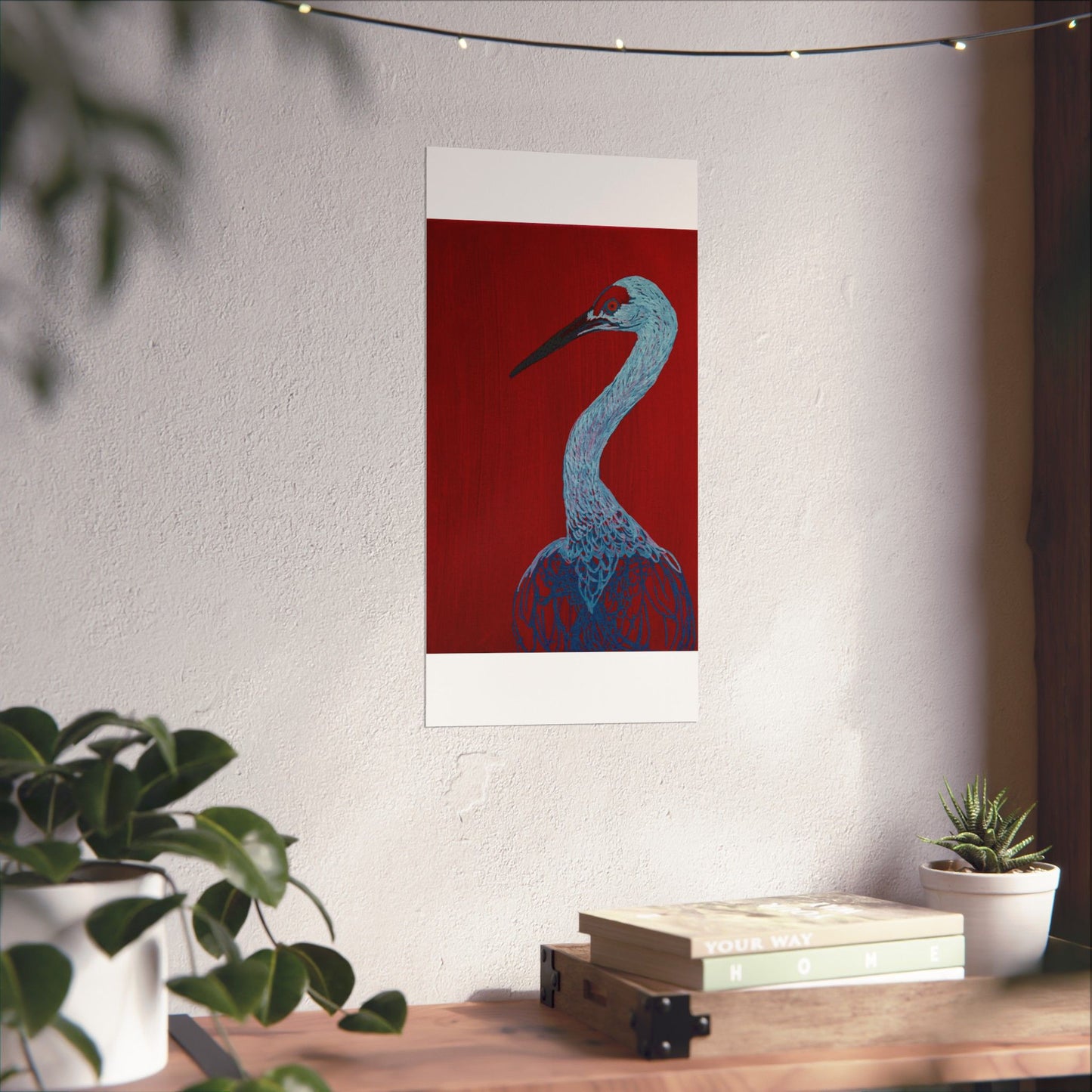 Balanced Crane Fine Art Matte Vertical Posters