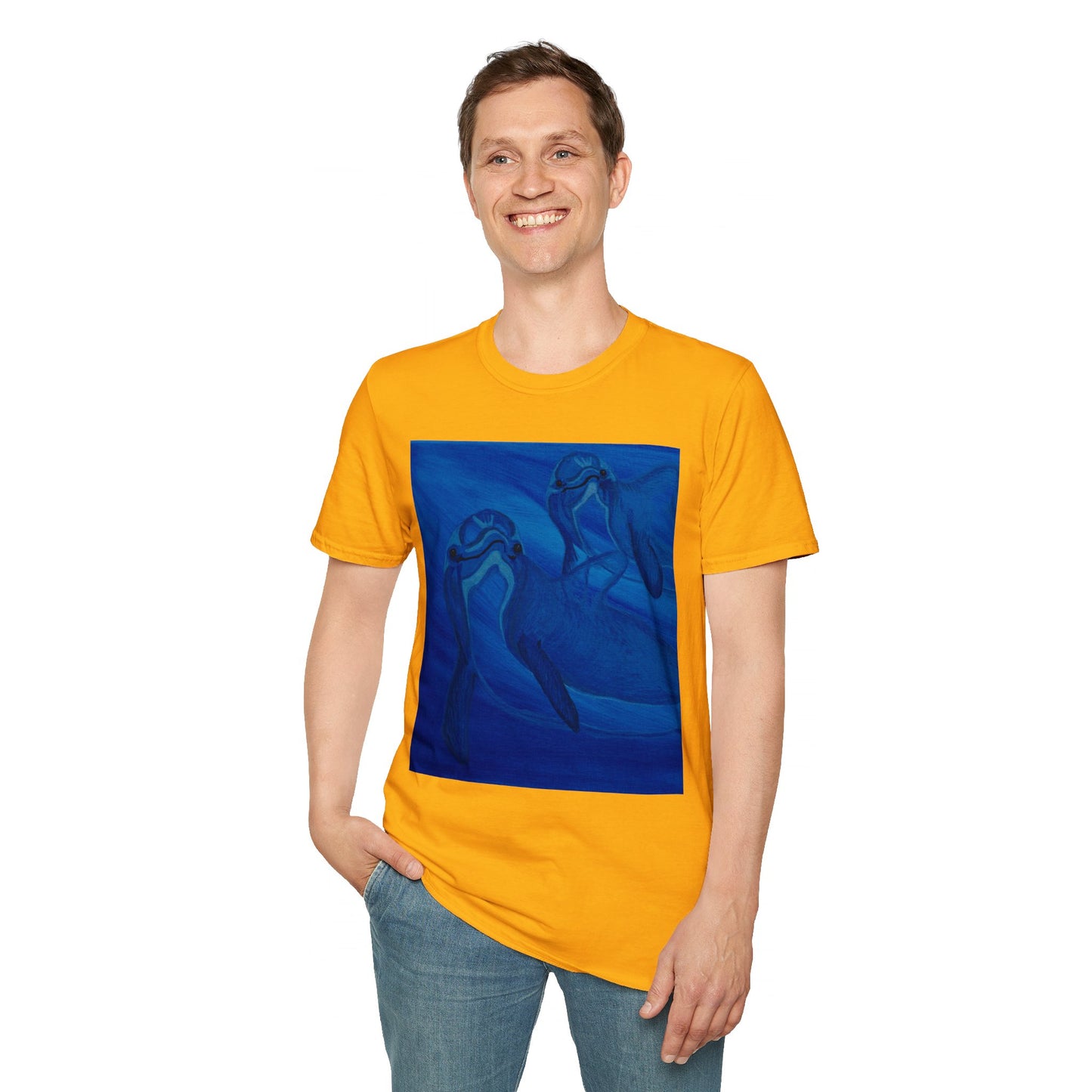 Dolphin You're Not Alone Unisex Softstyle T-Shirt