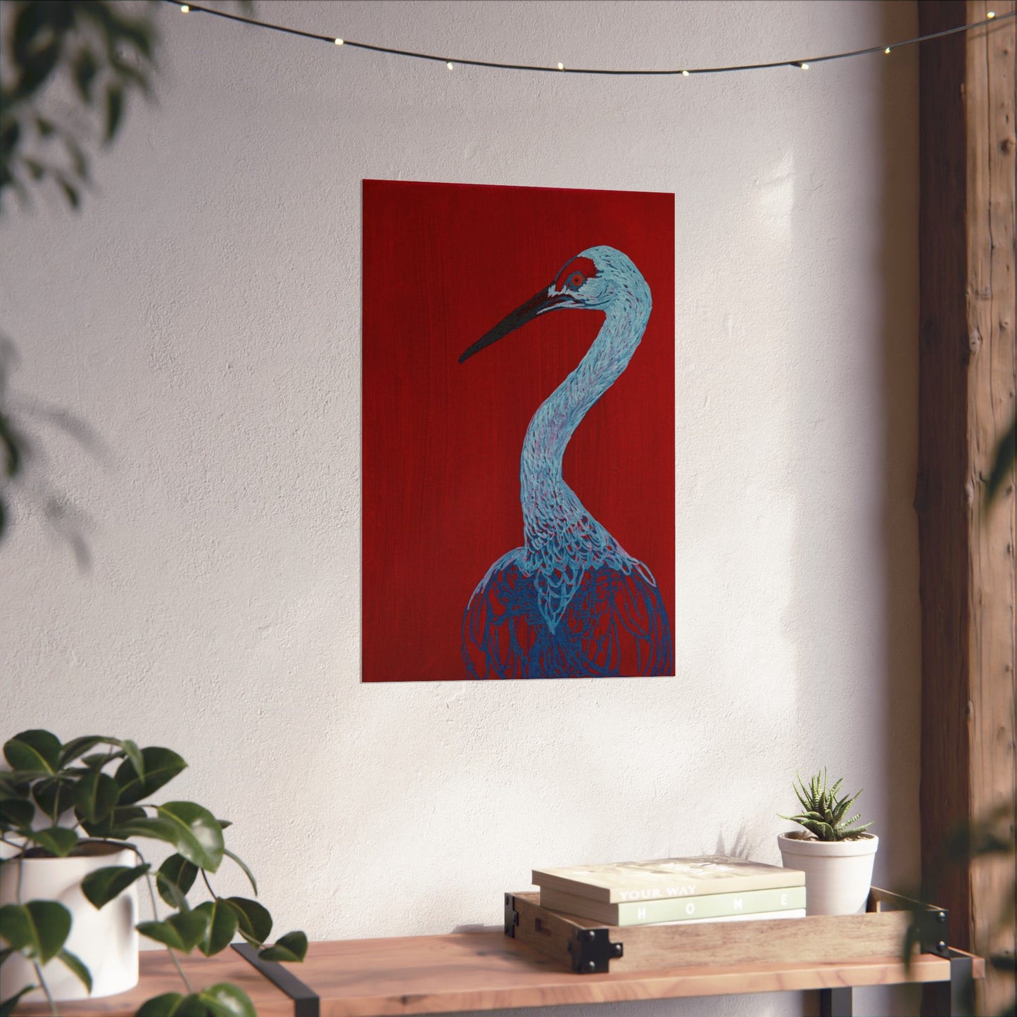 Balanced Crane Fine Art Matte Vertical Posters