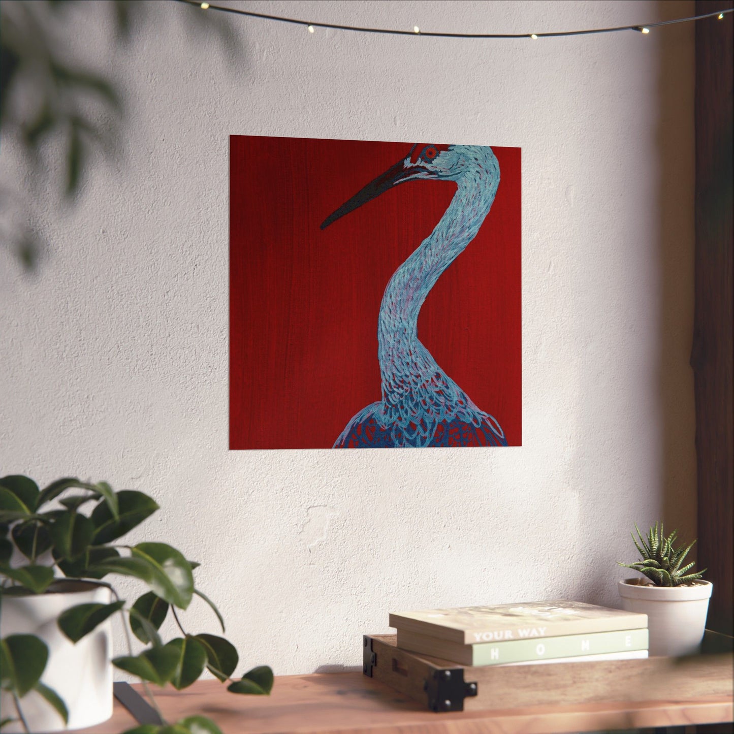 Balanced Crane Fine Art Matte Vertical Posters