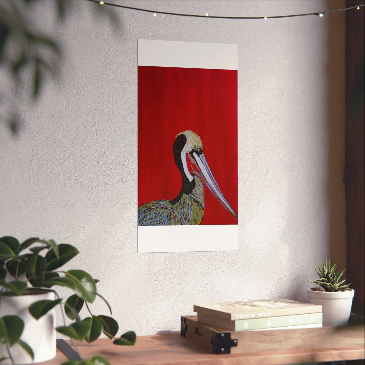 Balanced Pelican Fine Art Matte Vertical Posters