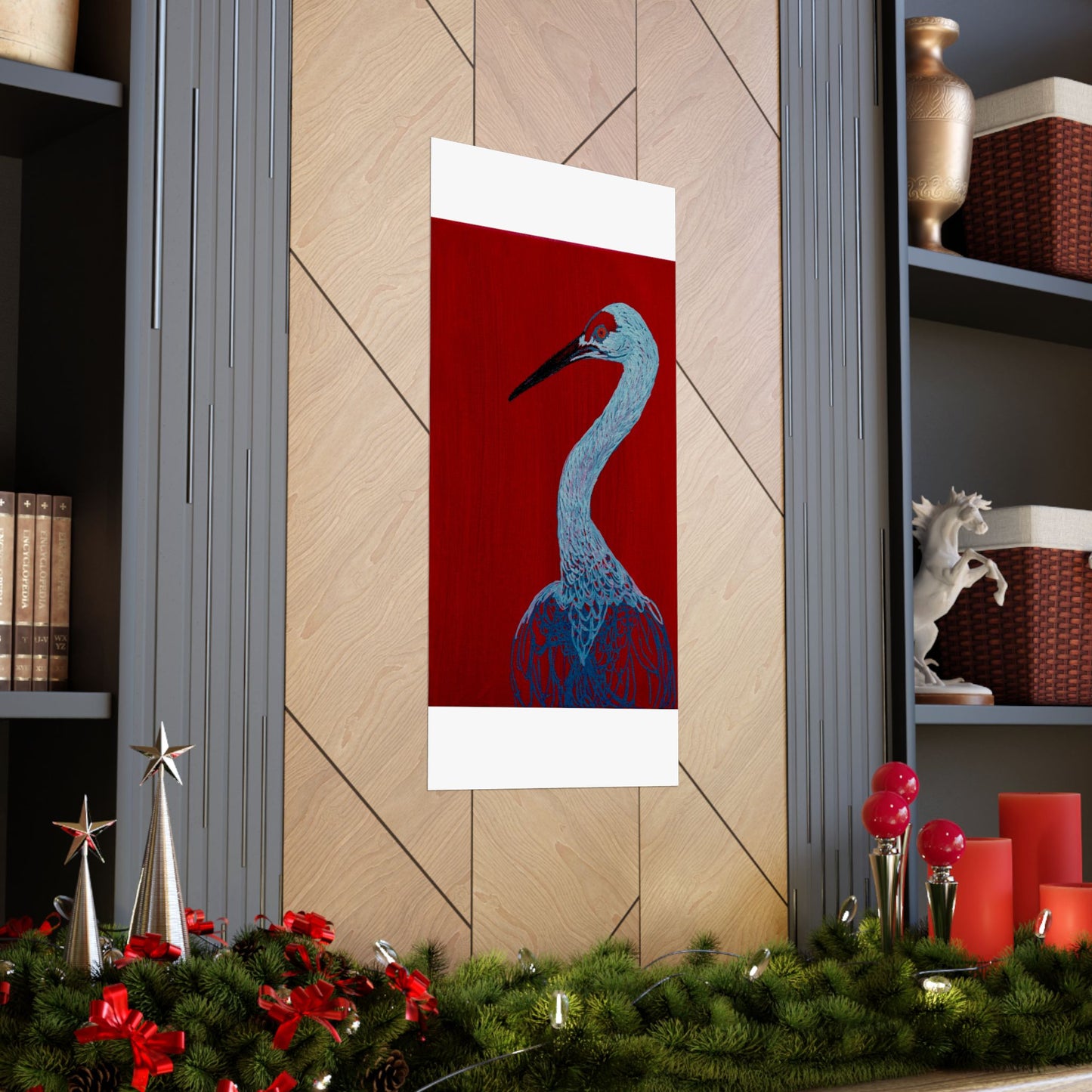 Balanced Crane Fine Art Matte Vertical Posters